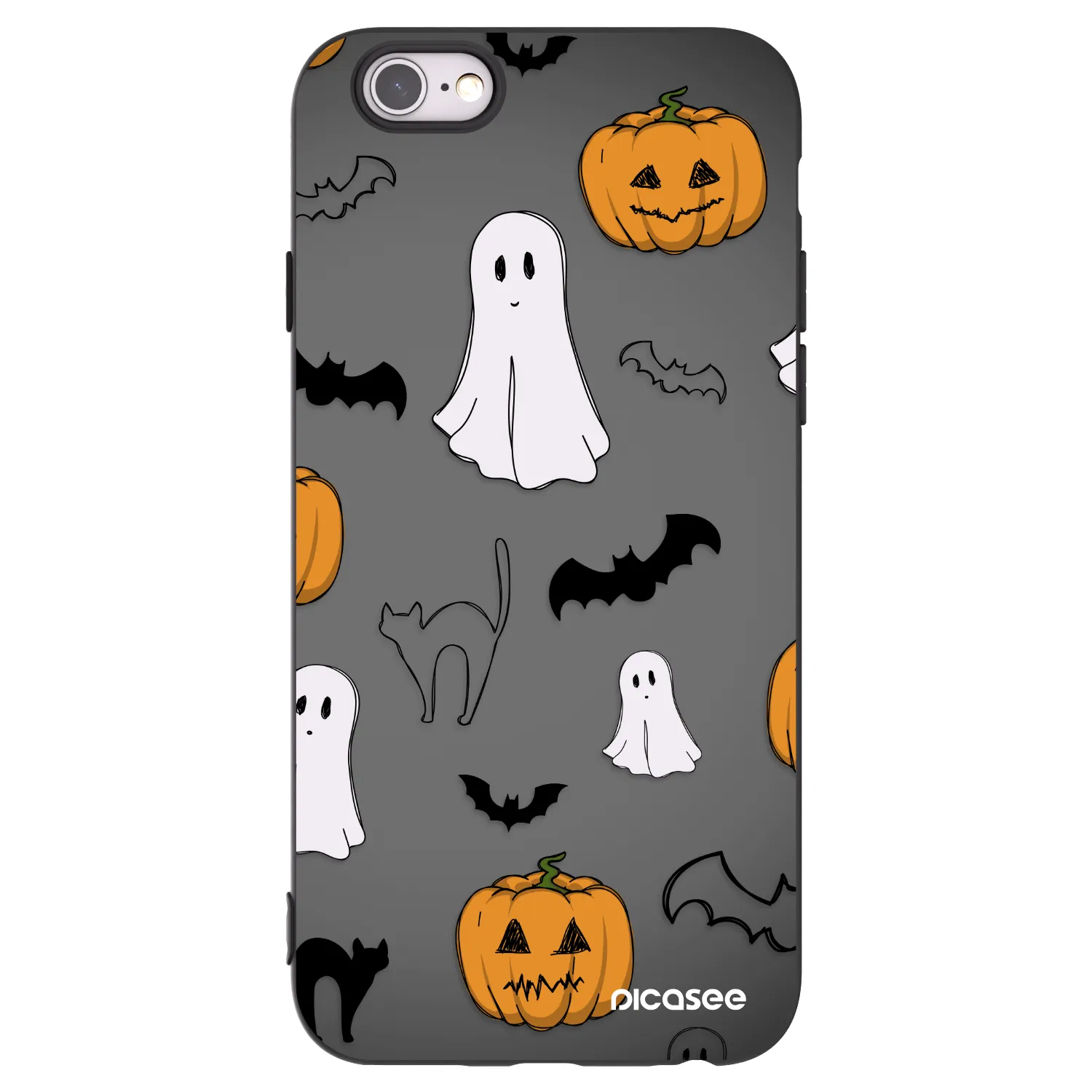 Picasee crna silikonska maskica za Apple iPhone 6/6S - Spooky crew