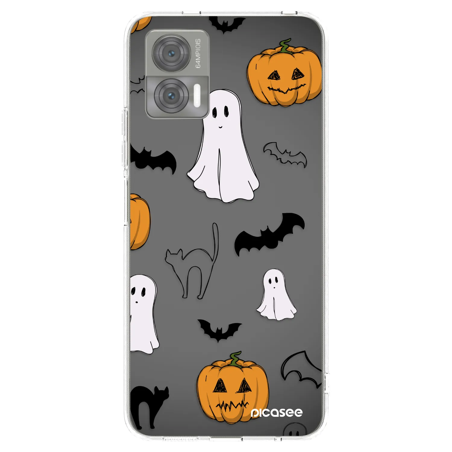 Picasee silikonska prozirna maskica za Motorola Edge 30 Neo - Spooky crew