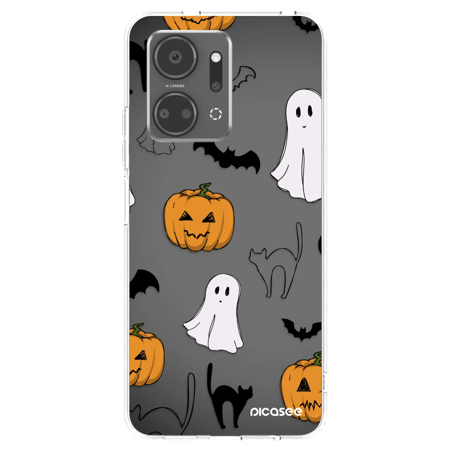 Picasee silikonska prozirna maskica za Honor X7a - Spooky crew