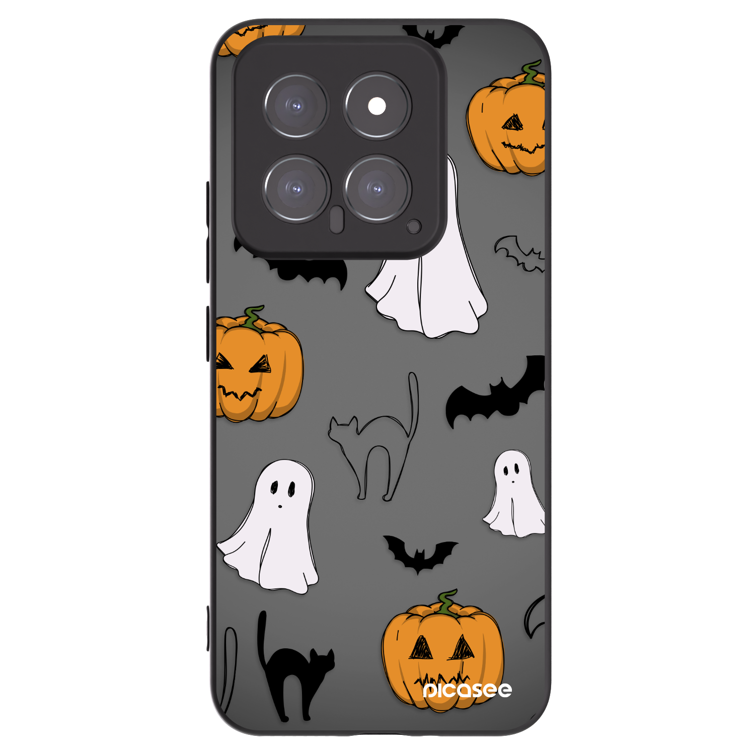 Picasee crna silikonska maskica za Xiaomi 14 - Spooky crew