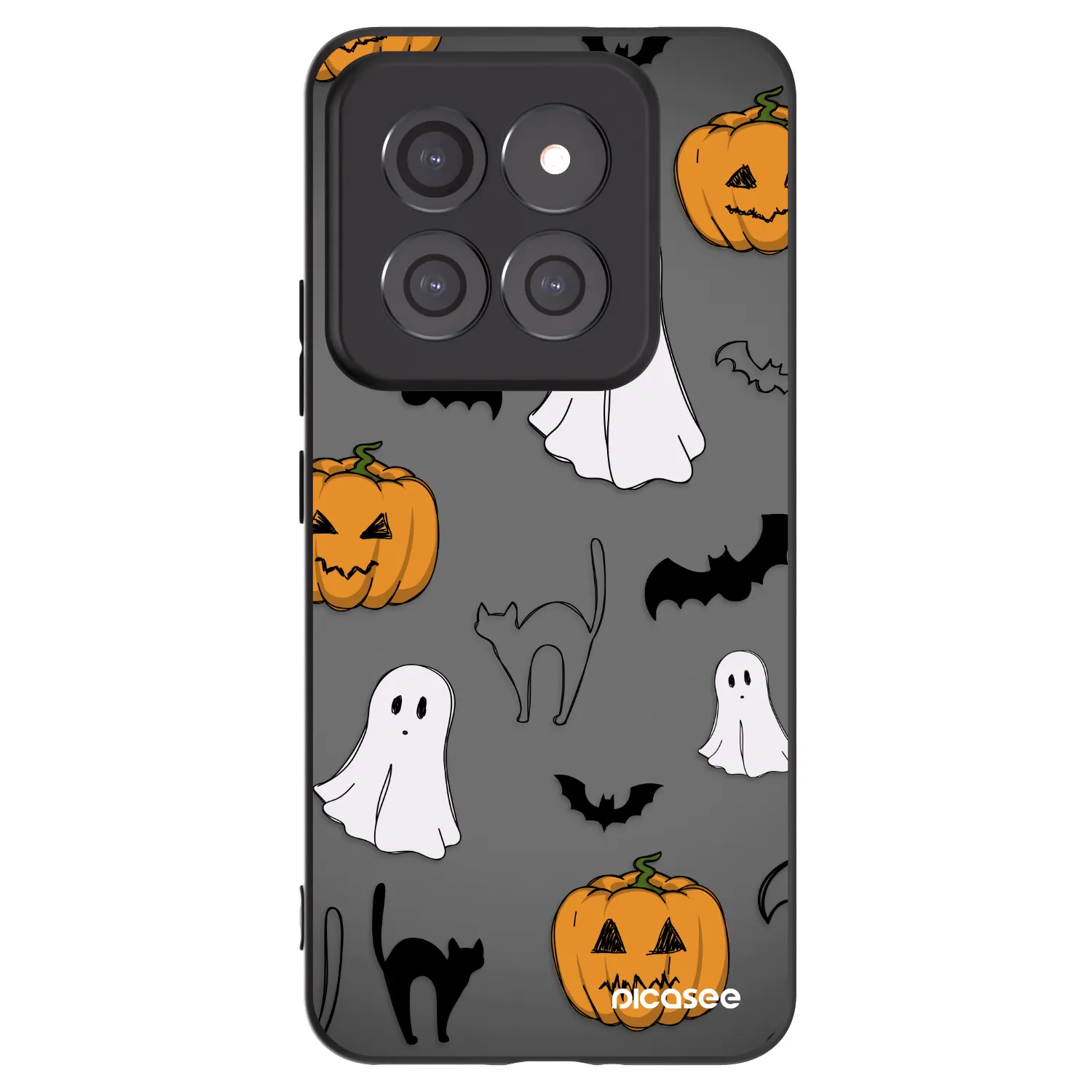 Picasee crna silikonska maskica za Xiaomi 14 Pro - Spooky crew