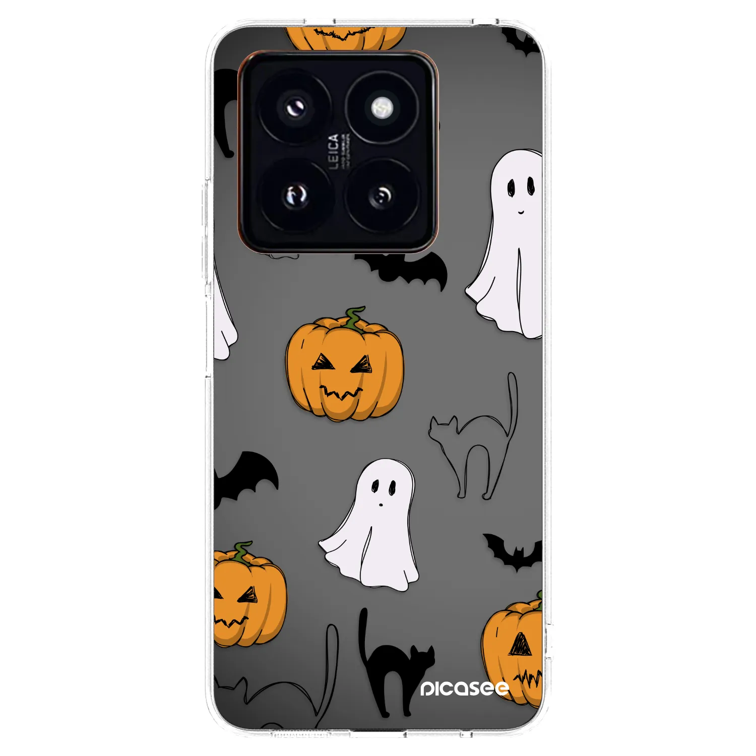 Picasee silikonska prozirna maskica za Xiaomi 14 Pro - Spooky crew
