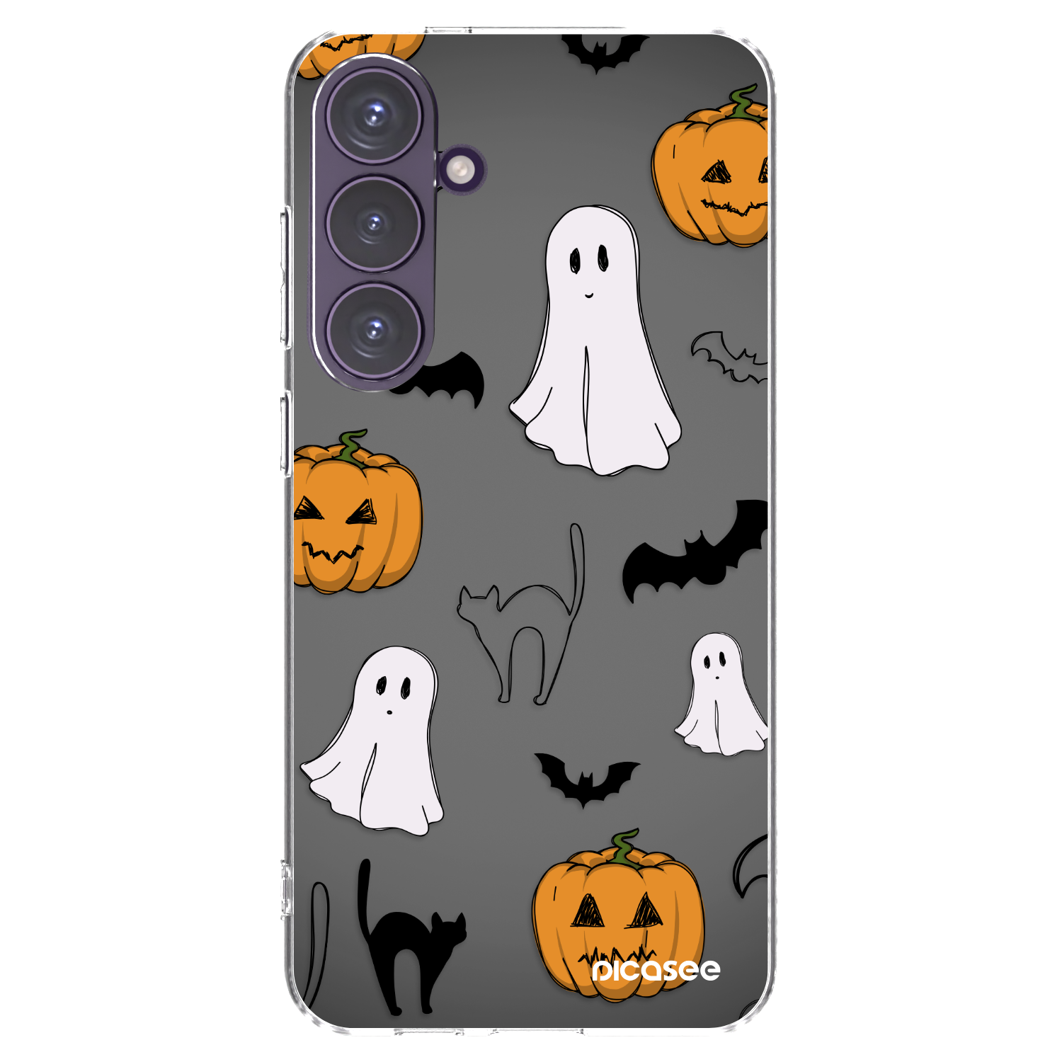 Picasee silikonska prozirna maskica za Samsung Galaxy S24+ S926B 5G - Spooky crew