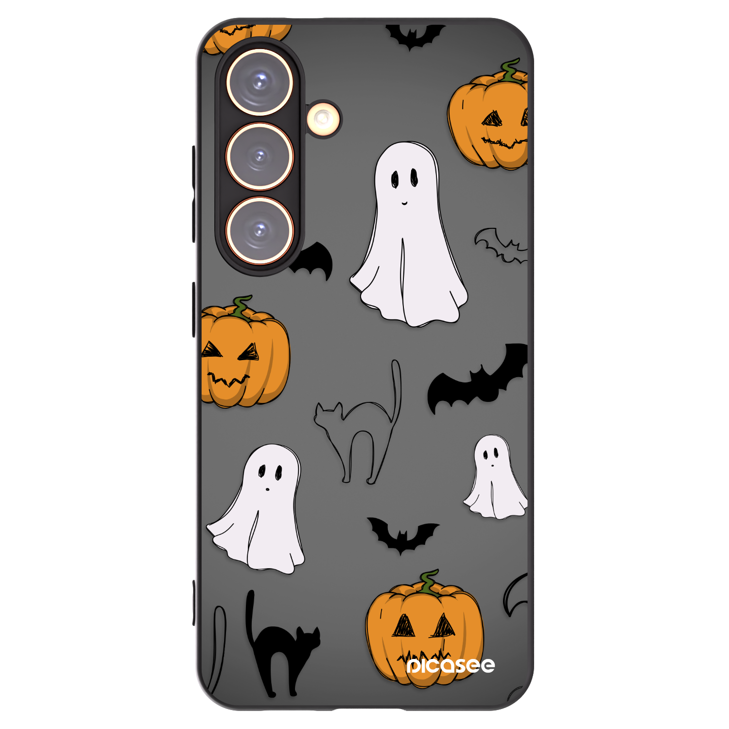 Picasee crna silikonska maskica za Samsung Galaxy S24 S921B 5G - Spooky crew
