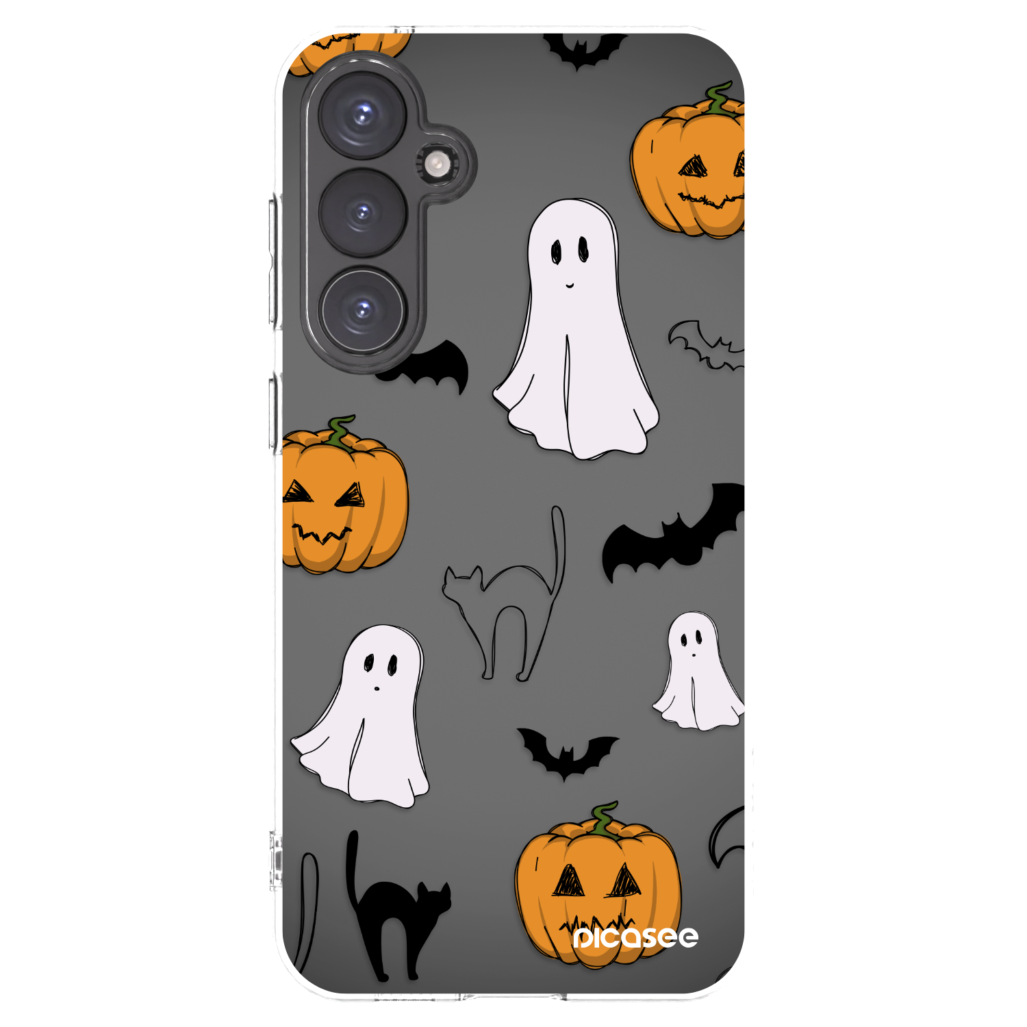 Picasee silikonska prozirna maskica za Samsung Galaxy S23 FE S711B - Spooky crew