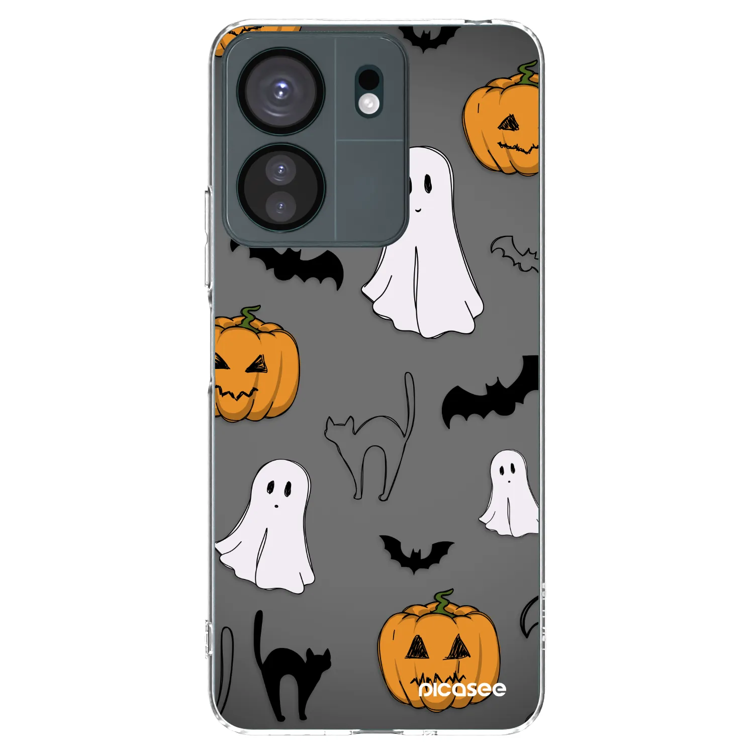 Picasee silikonska prozirna maskica za Xiaomi Redmi 13C 4G - Spooky crew