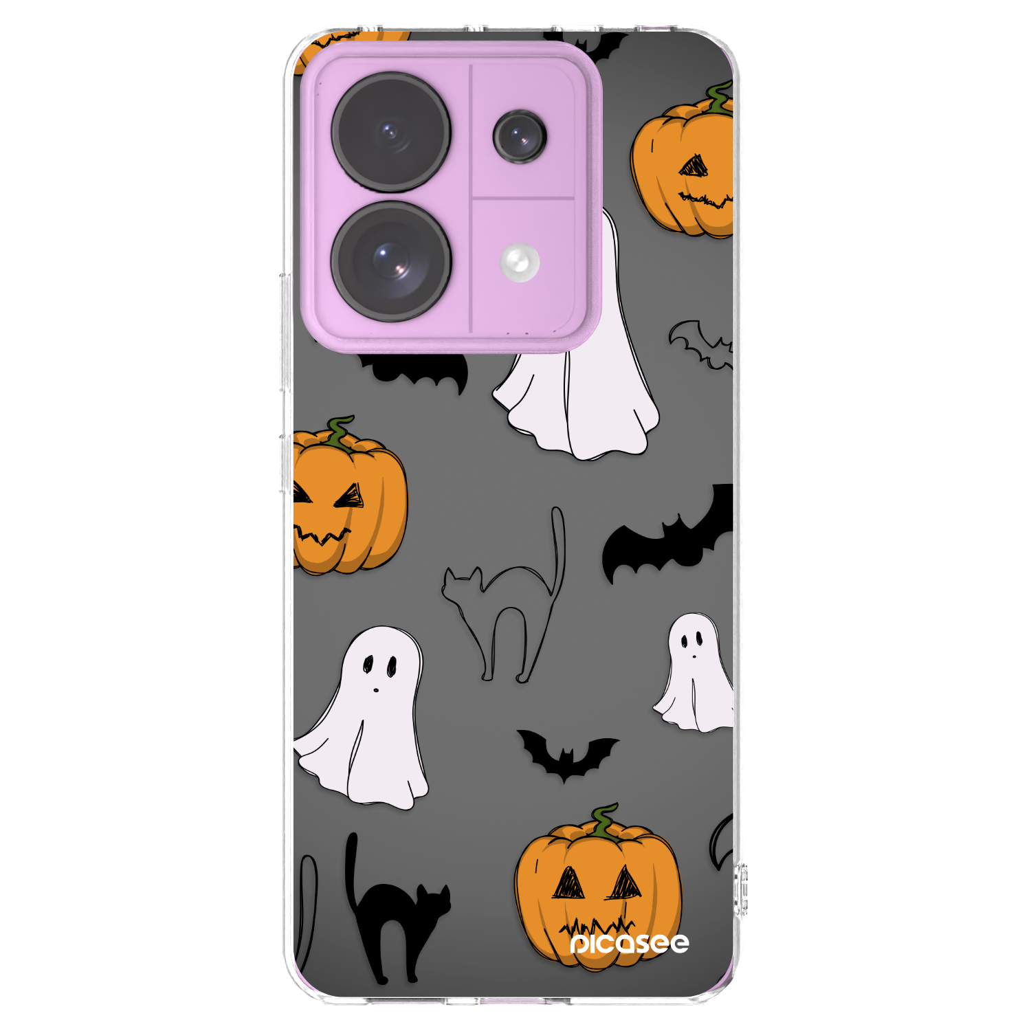 Picasee silikonska prozirna maskica za Xiaomi Redmi Note 13 Pro 5G - Spooky crew