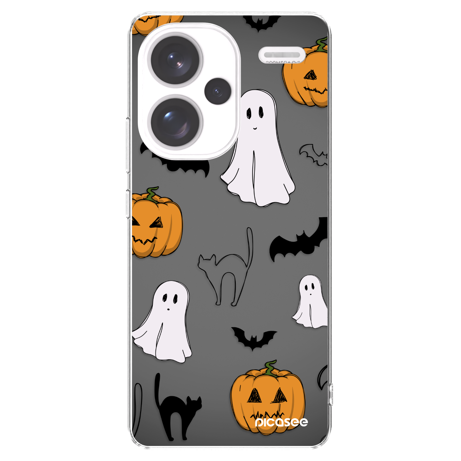 Picasee silikonska prozirna maskica za Xiaomi Redmi Note 13 Pro+ 5G - Spooky crew