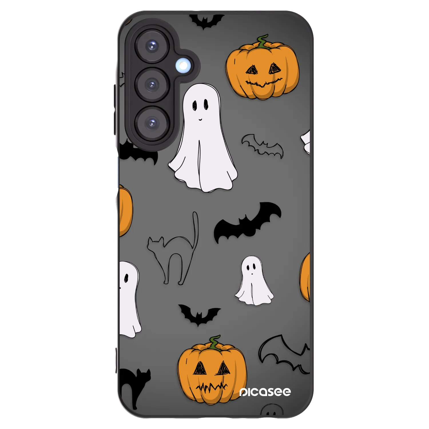 Picasee crna silikonska maskica za Samsung Galaxy A25 A256B 5G - Spooky crew