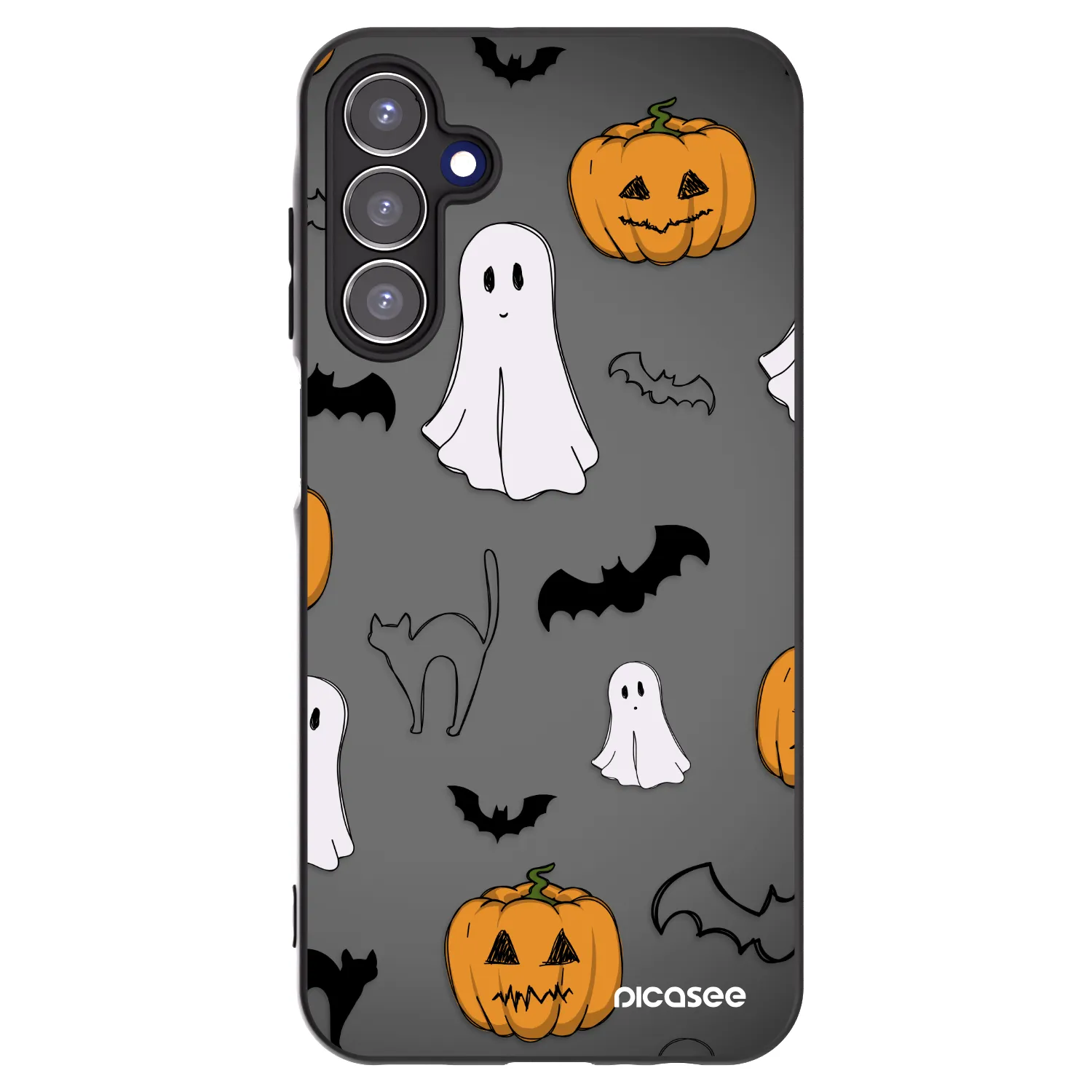 Picasee crna silikonska maskica za Samsung Galaxy A15 A156B 5G - Spooky crew