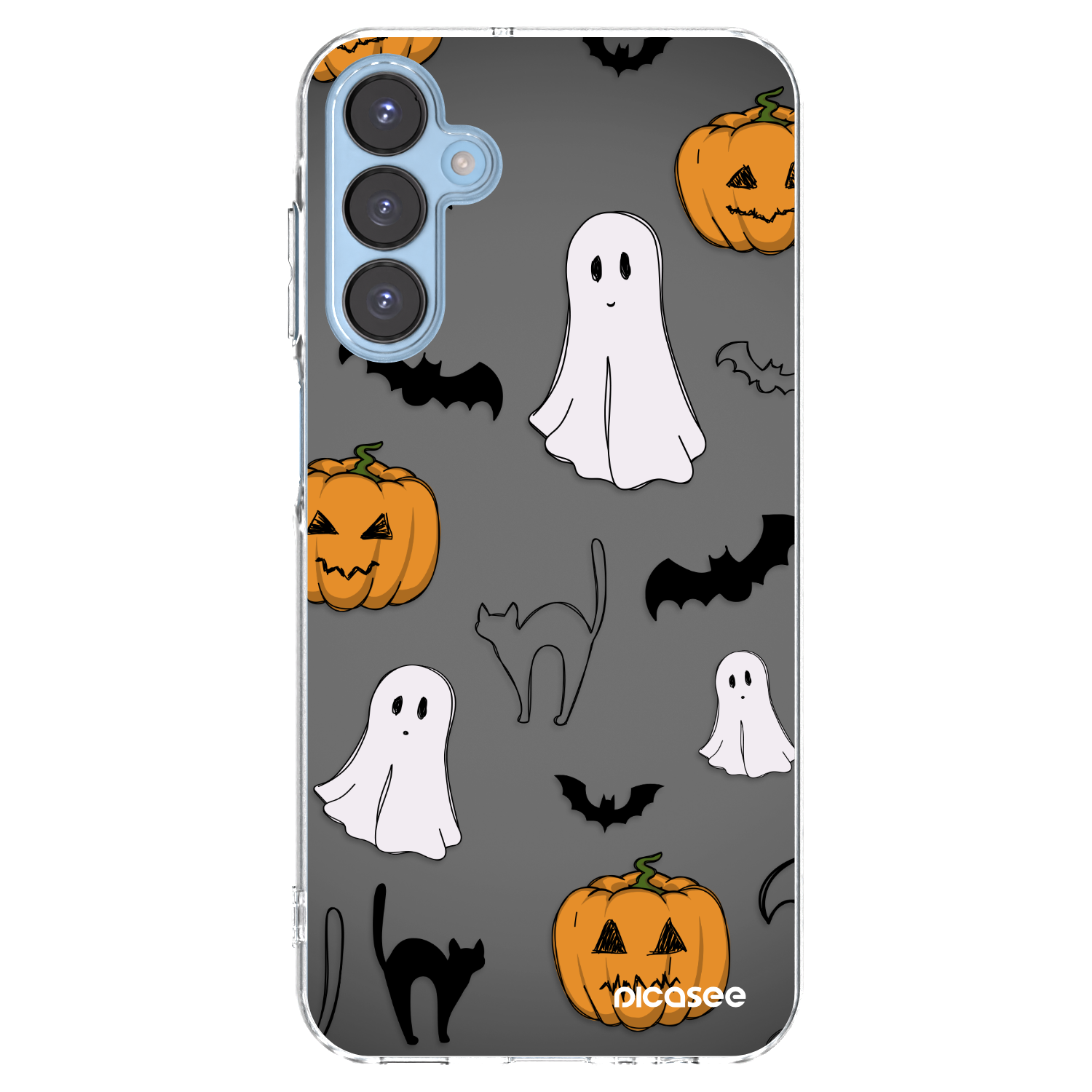 Picasee silikonska prozirna maskica za Samsung Galaxy A15 A156B 5G - Spooky crew