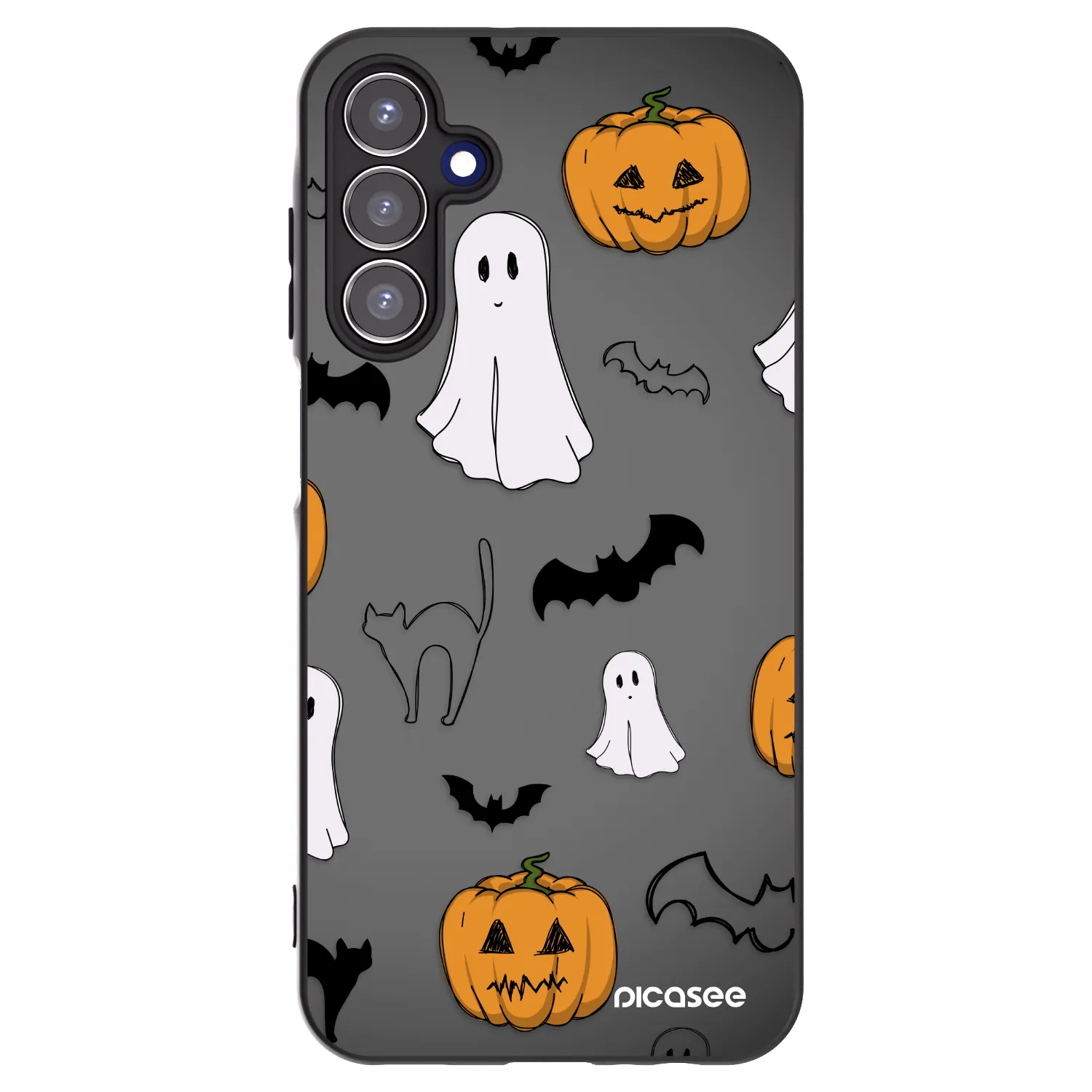 Picasee crna silikonska maskica za Samsung Galaxy A15 A155F 4G - Spooky crew