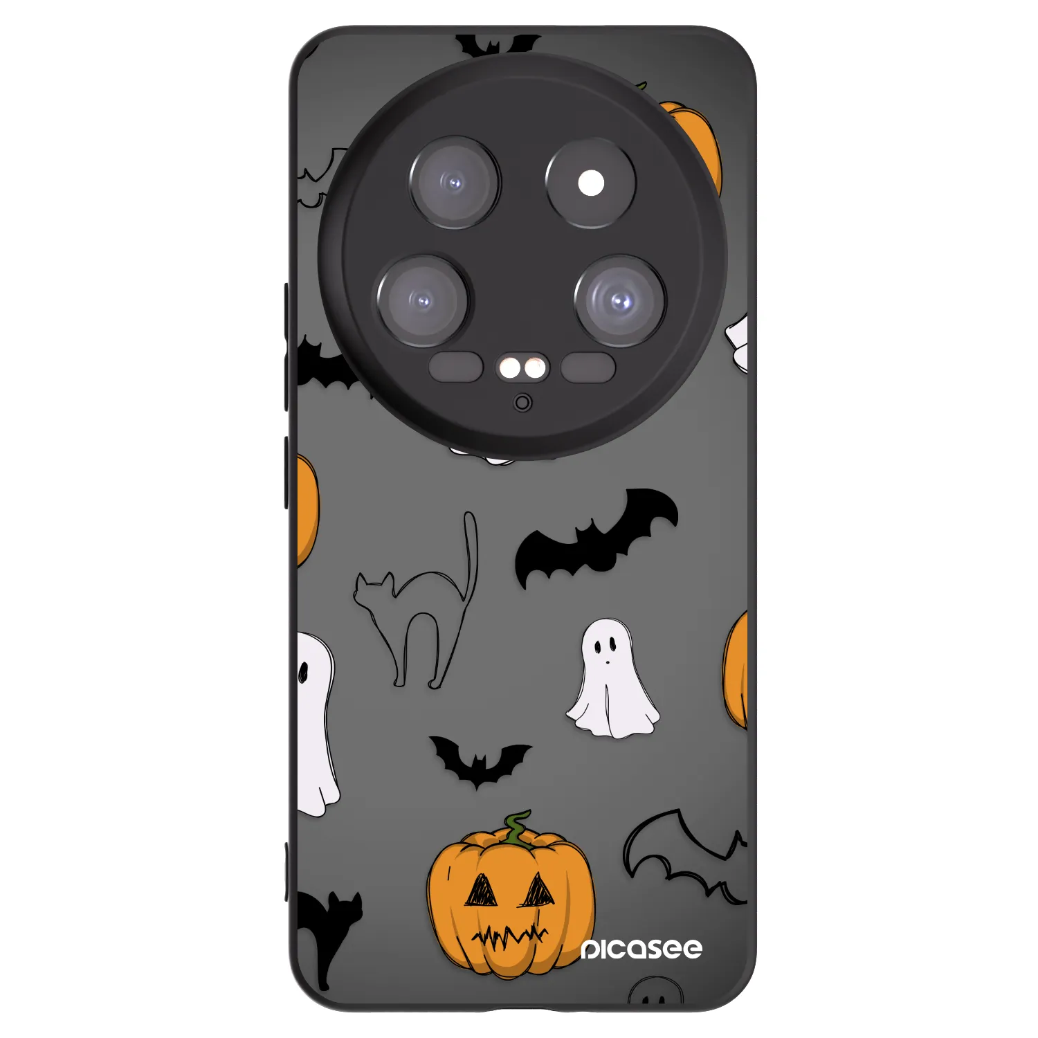 Picasee crna silikonska maskica za Xiaomi 14 Ultra - Spooky crew