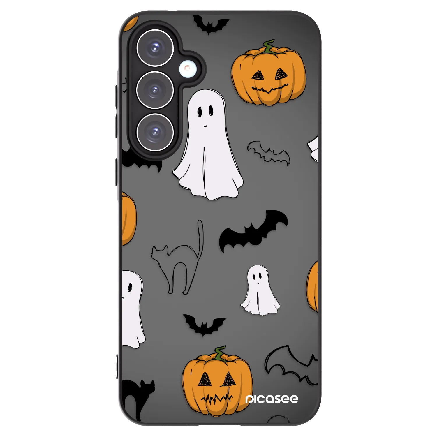 Picasee crna silikonska maskica za Samsung Galaxy A55 5G A556B - Spooky crew