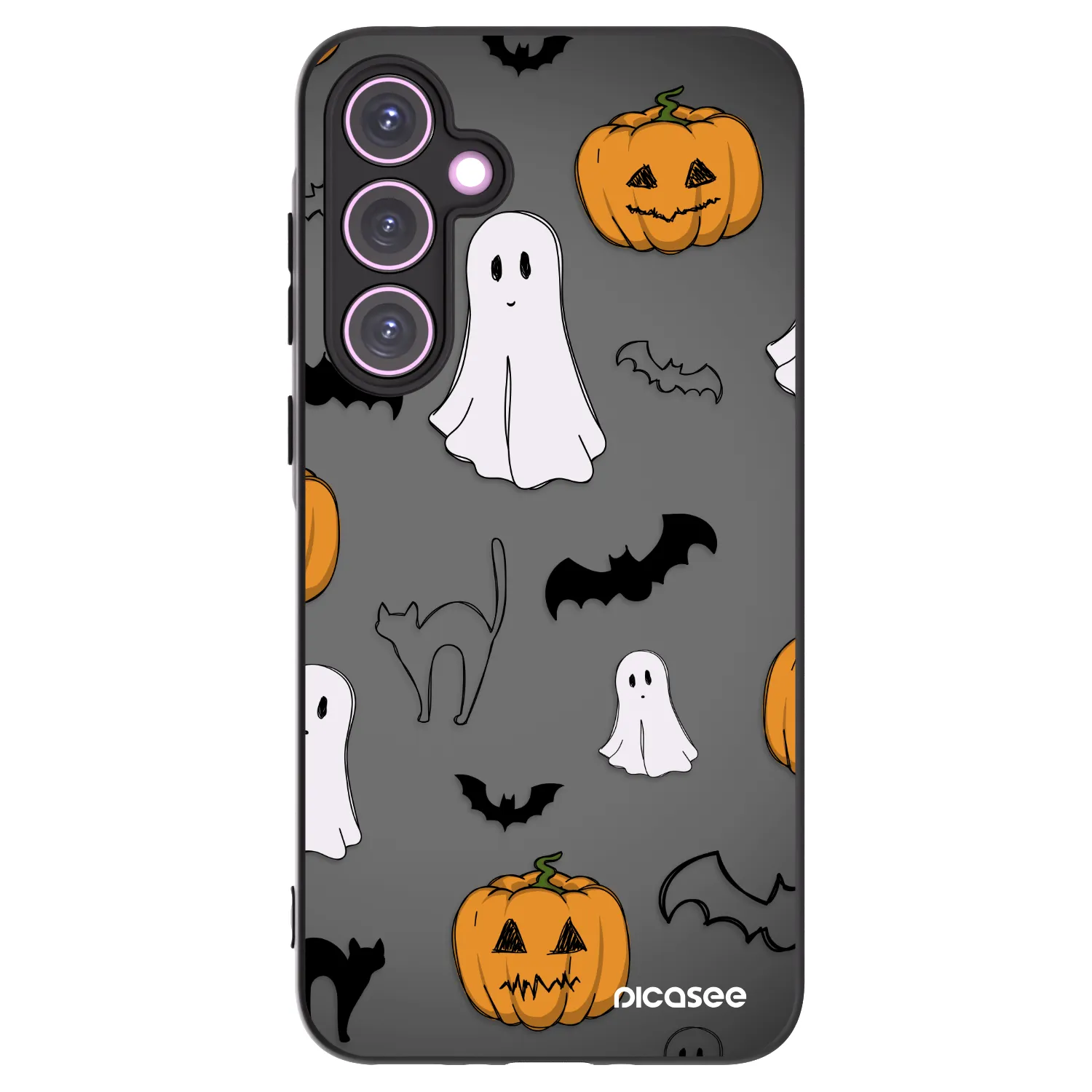 Picasee crna silikonska maskica za Samsung Galaxy A35 5G A356B - Spooky crew