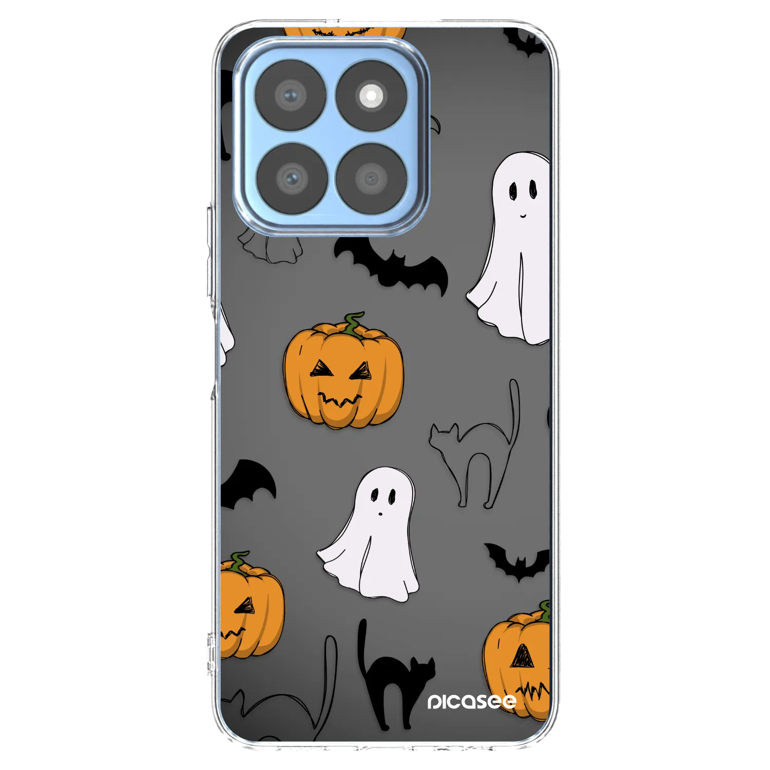 Picasee silikonska prozirna maskica za Honor X8b - Spooky crew
