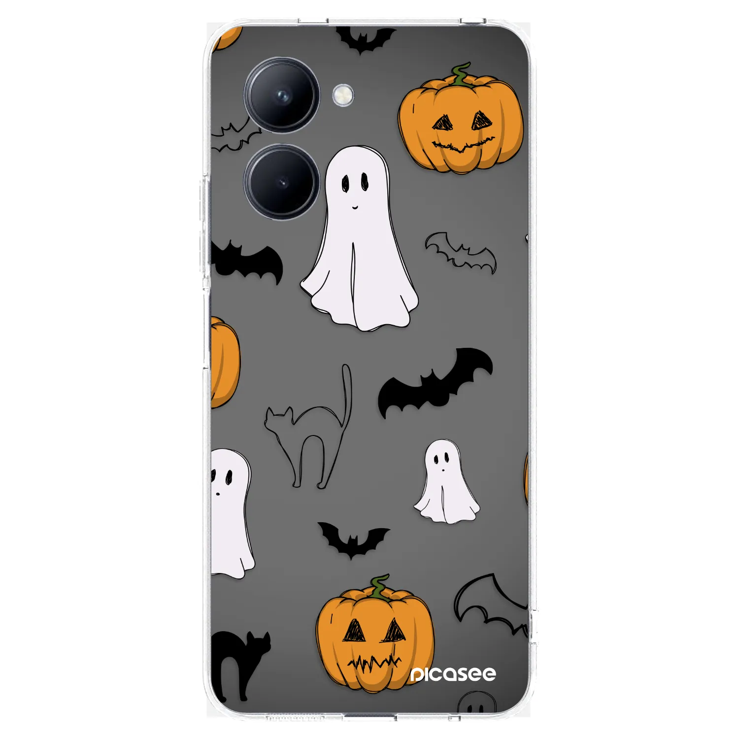 Picasee silikonska prozirna maskica za Realme C33 (2023) - Spooky crew