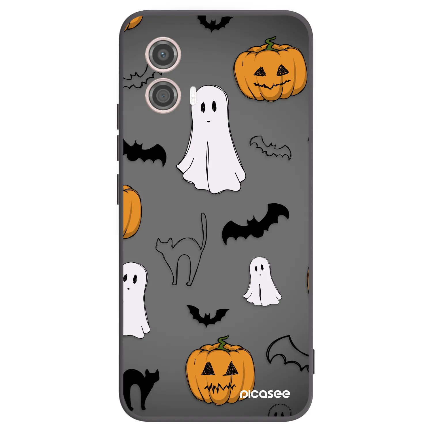 Picasee crna silikonska maskica za Motorola Moto G53 5G - Spooky crew