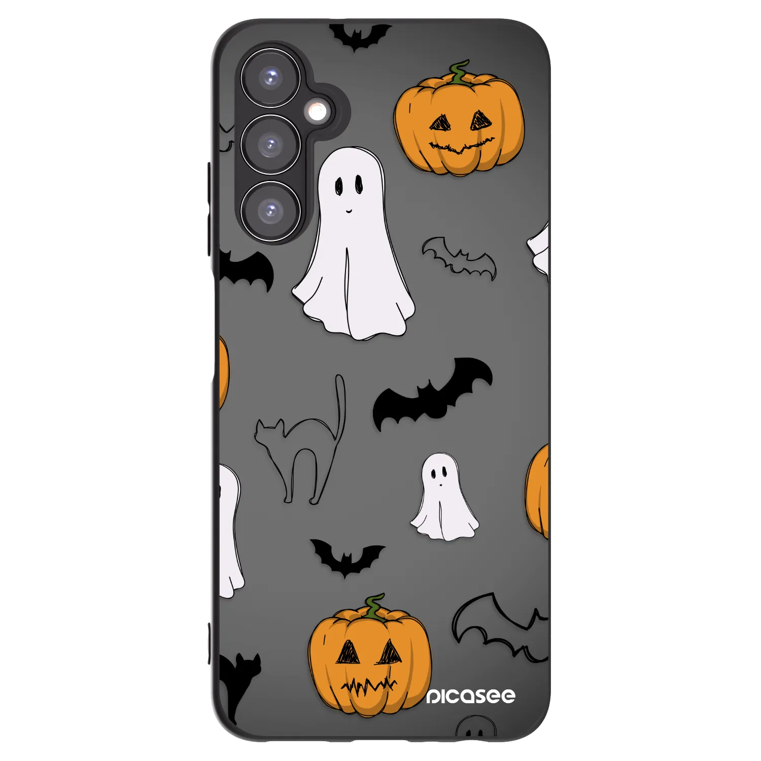 Picasee crna silikonska maskica za Samsung Galaxy A05s A057G - Spooky crew