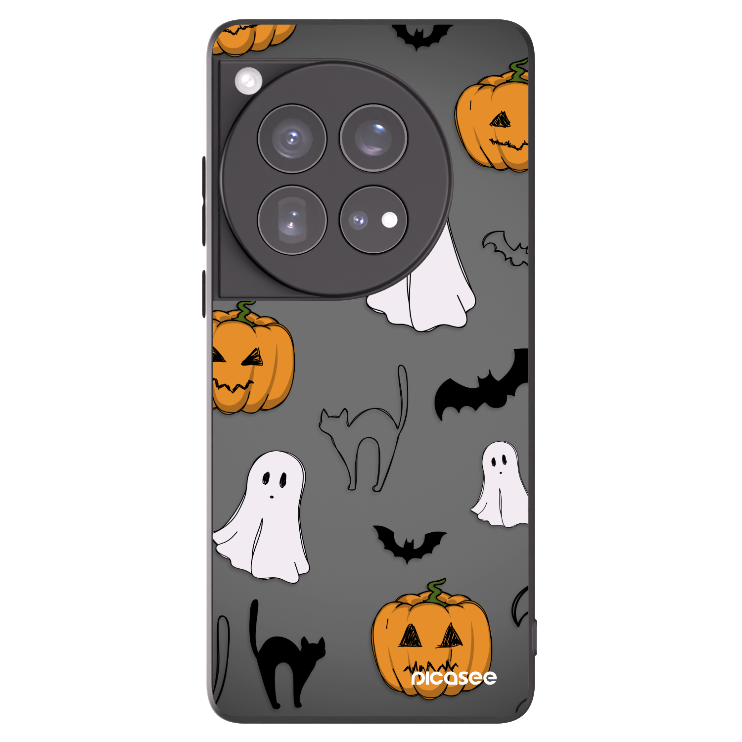 Picasee crna silikonska maskica za OnePlus 12 5G - Spooky crew