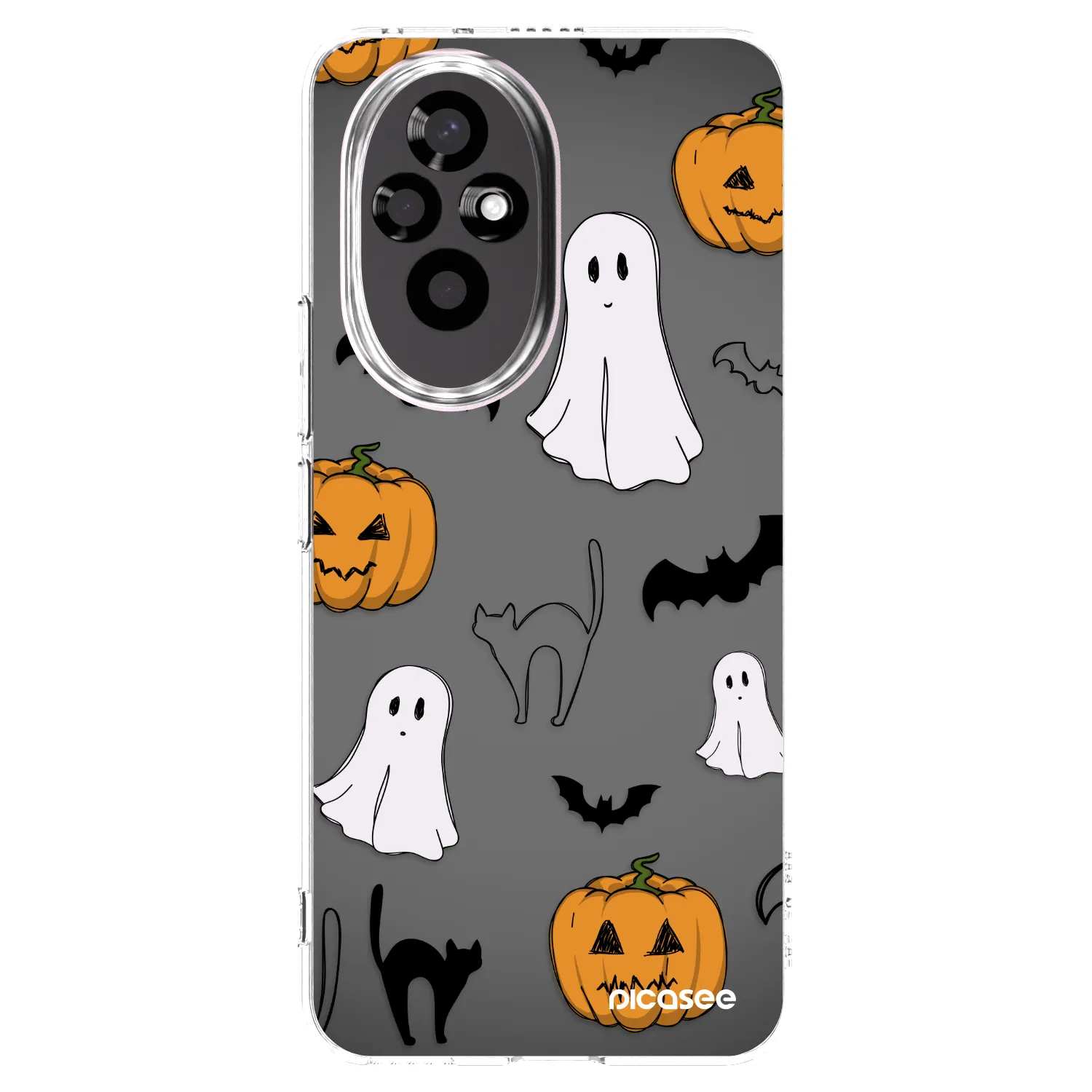 Picasee silikonska prozirna maskica za Honor 200 Pro 5G - Spooky crew