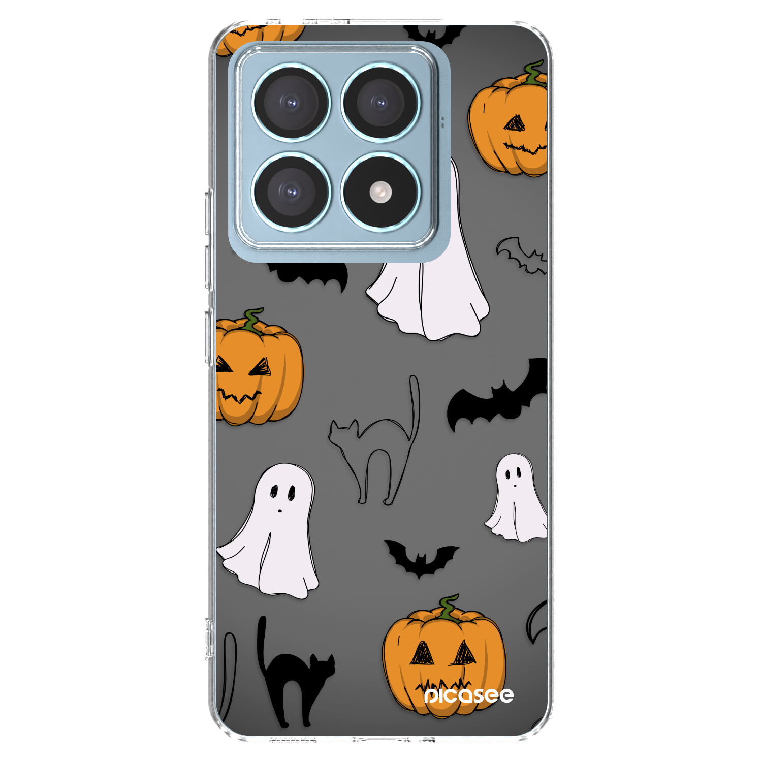 Picasee silikonska prozirna maskica za Xiaomi 14T Pro - Spooky crew