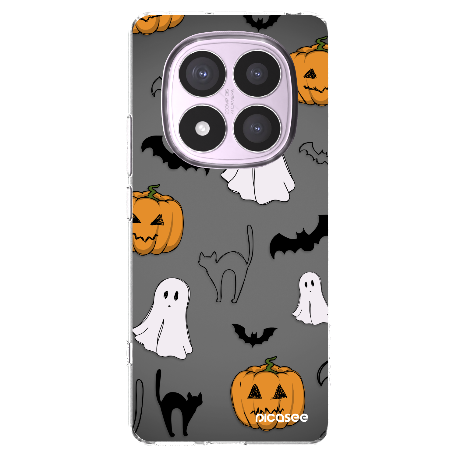 Picasee silikonska prozirna maskica za Xiaomi Redmi Note 14 Pro 5G - Spooky crew