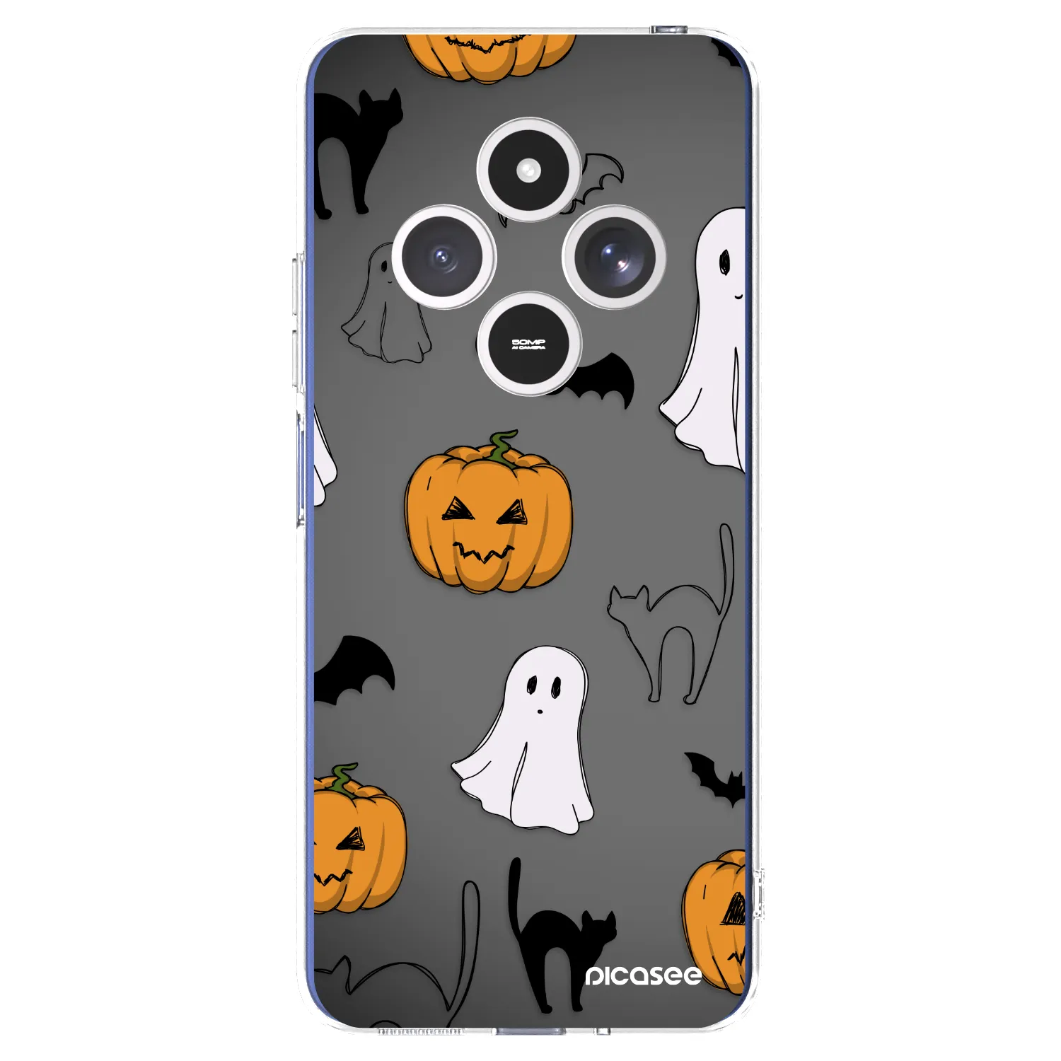 Picasee silikonska prozirna maskica za Xiaomi Redmi 14C - Spooky crew