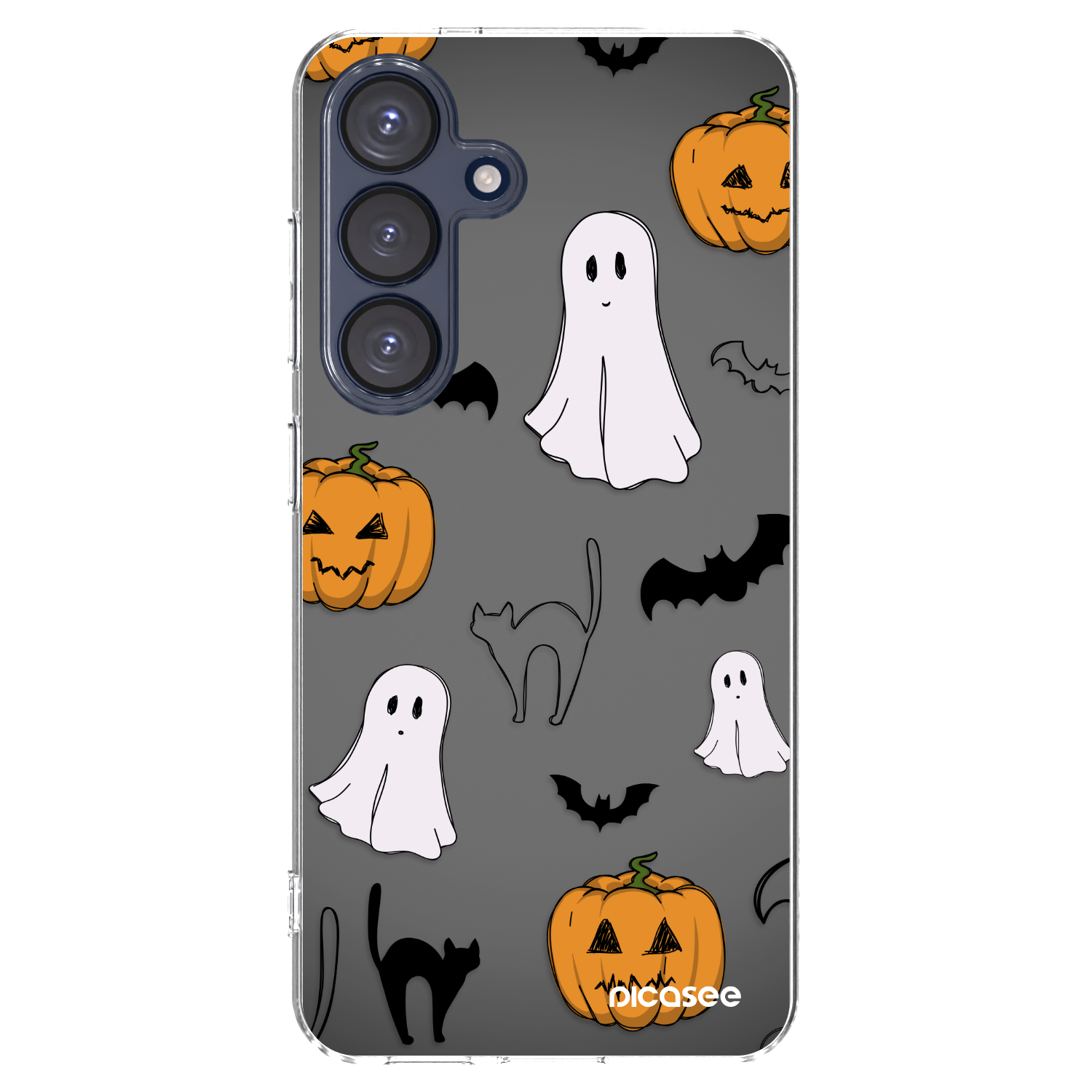 Picasee silikonska prozirna maskica za Samsung Galaxy S25 5G - Spooky crew