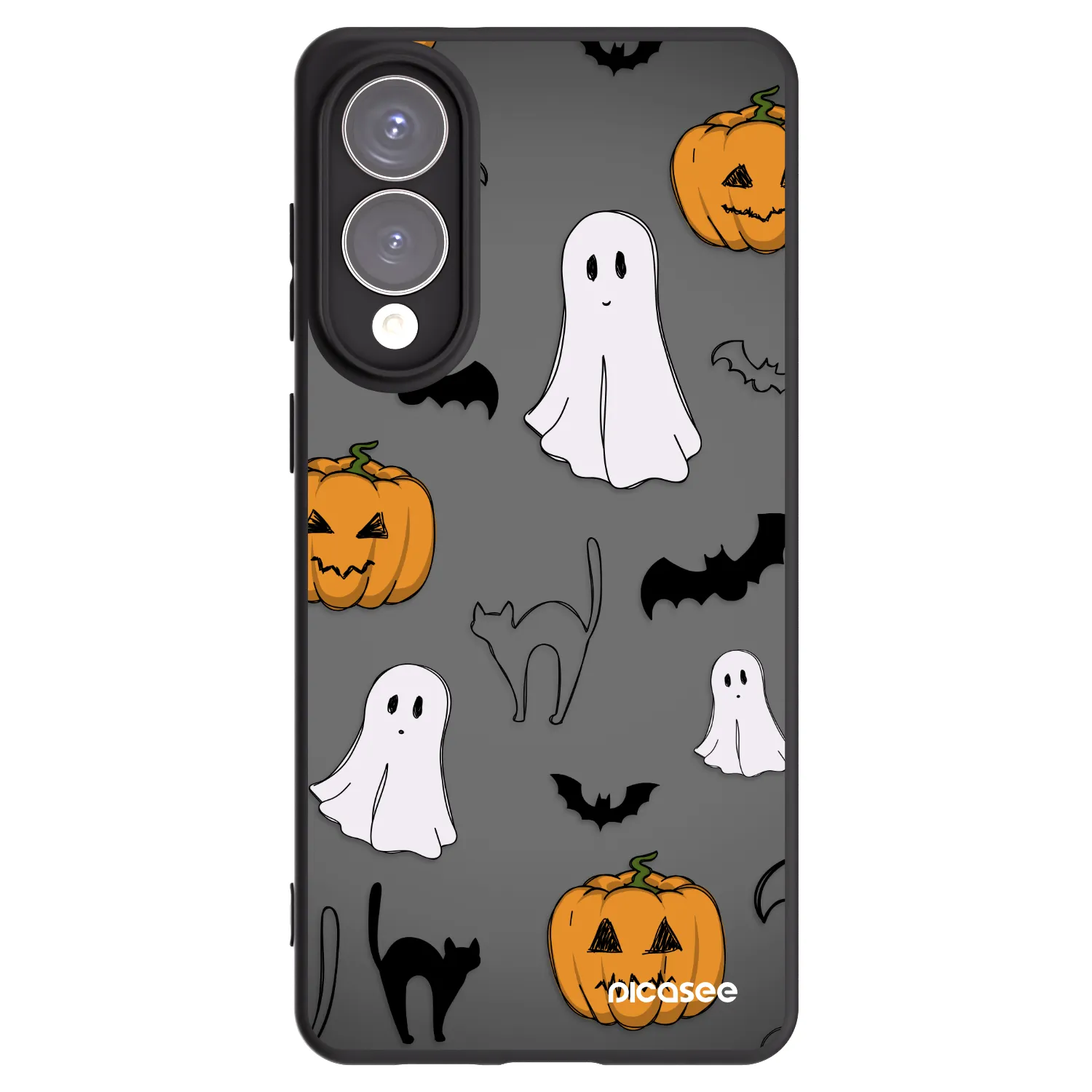 Picasee crna silikonska maskica za Samsung Galaxy S25 Edge 5G - Spooky crew