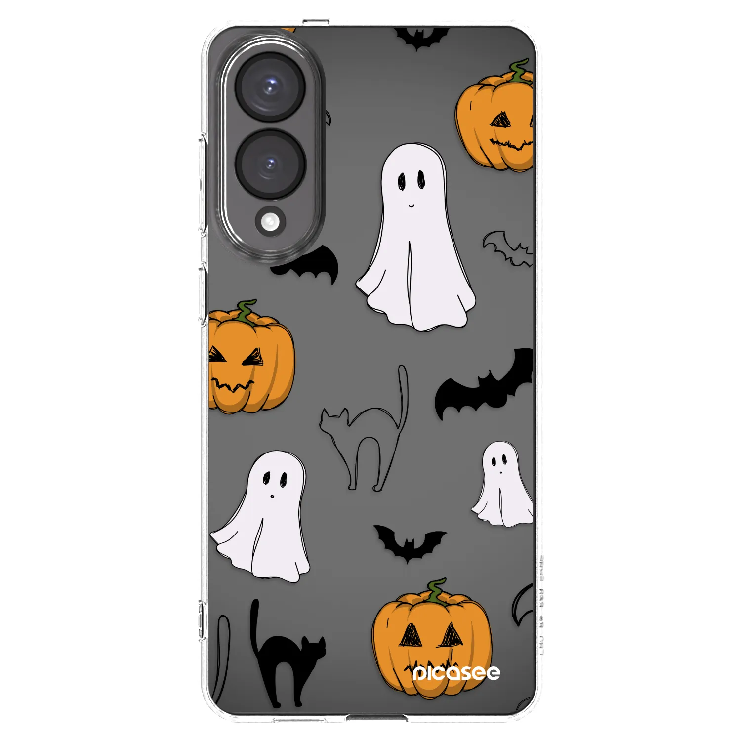 Picasee silikonska prozirna maskica za Samsung Galaxy S25 Edge 5G - Spooky crew