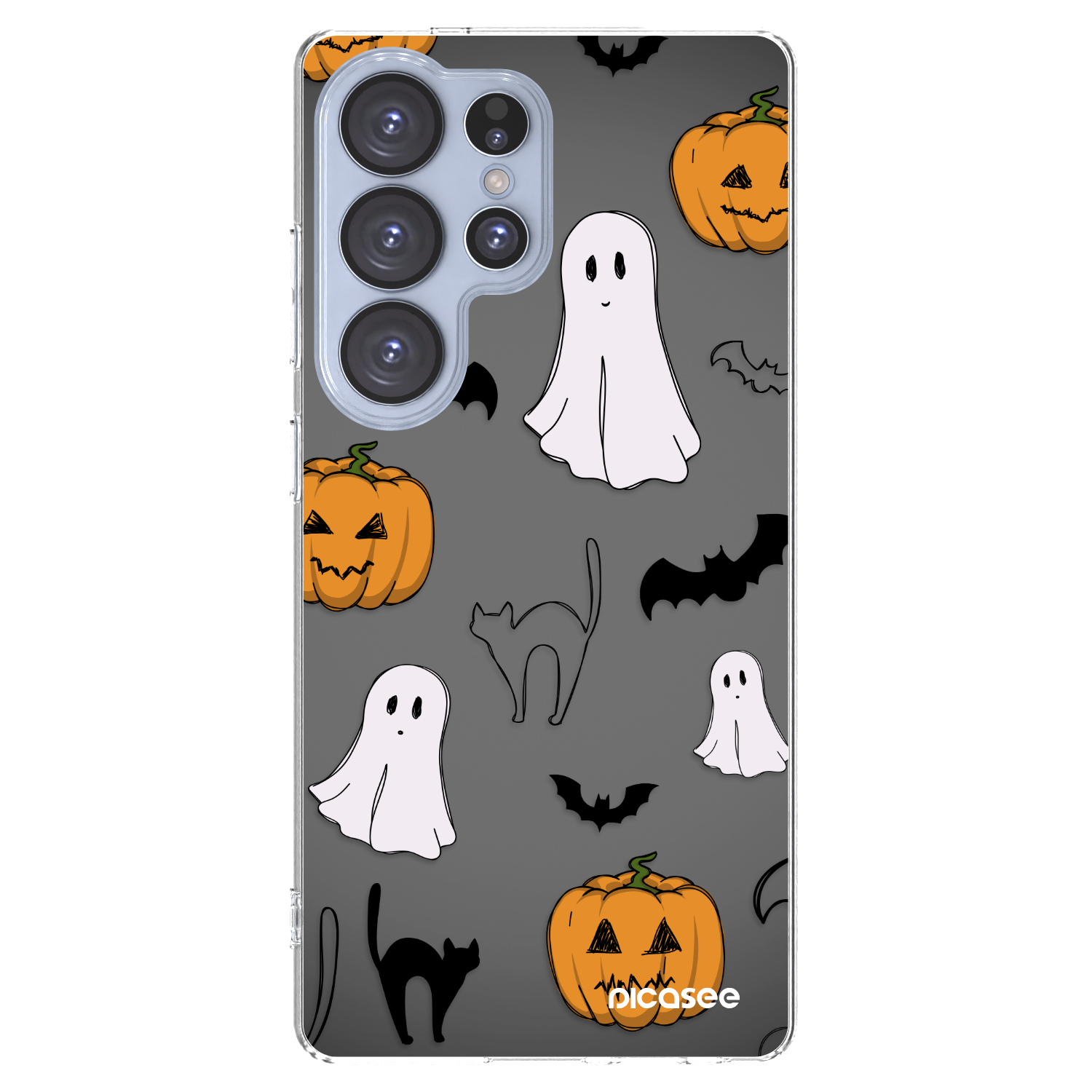 Picasee silikonska prozirna maskica za Samsung Galaxy S25 Ultra 5G - Spooky crew
