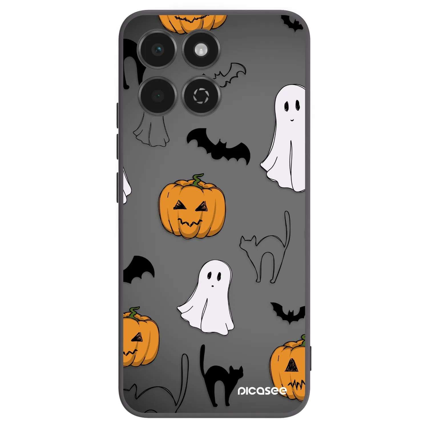 Picasee crna silikonska maskica za Honor 200 Smart 5G - Spooky crew