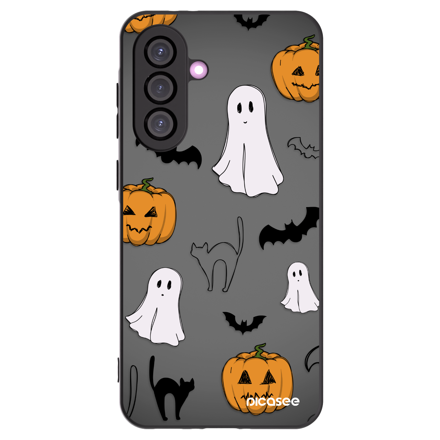 Picasee crna silikonska maskica za Samsung Galaxy A36 5G - Spooky crew