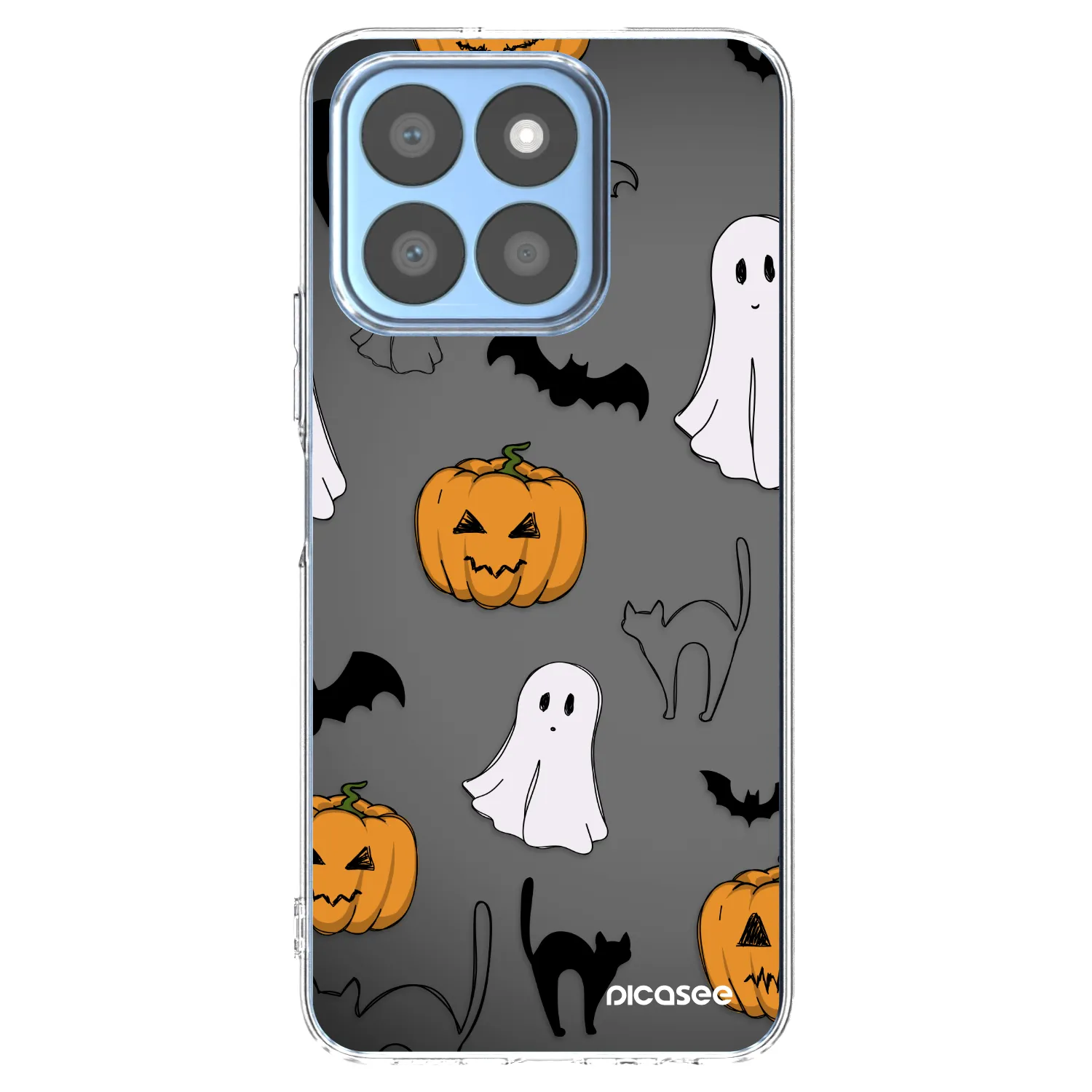 Picasee silikonska prozirna maskica za Honor X8c - Spooky crew