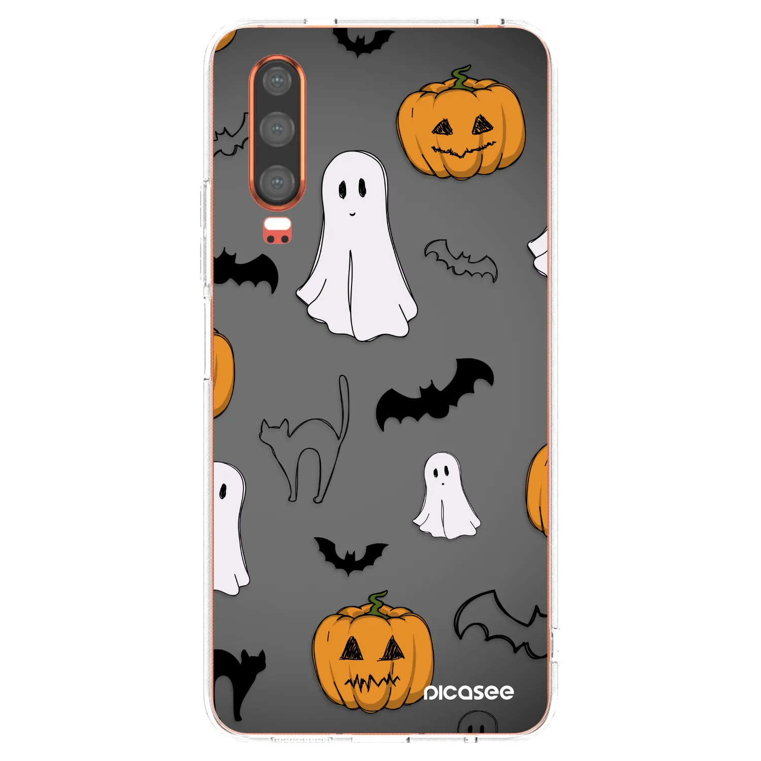 Picasee silikonska prozirna maskica za Huawei P30 - Spooky crew