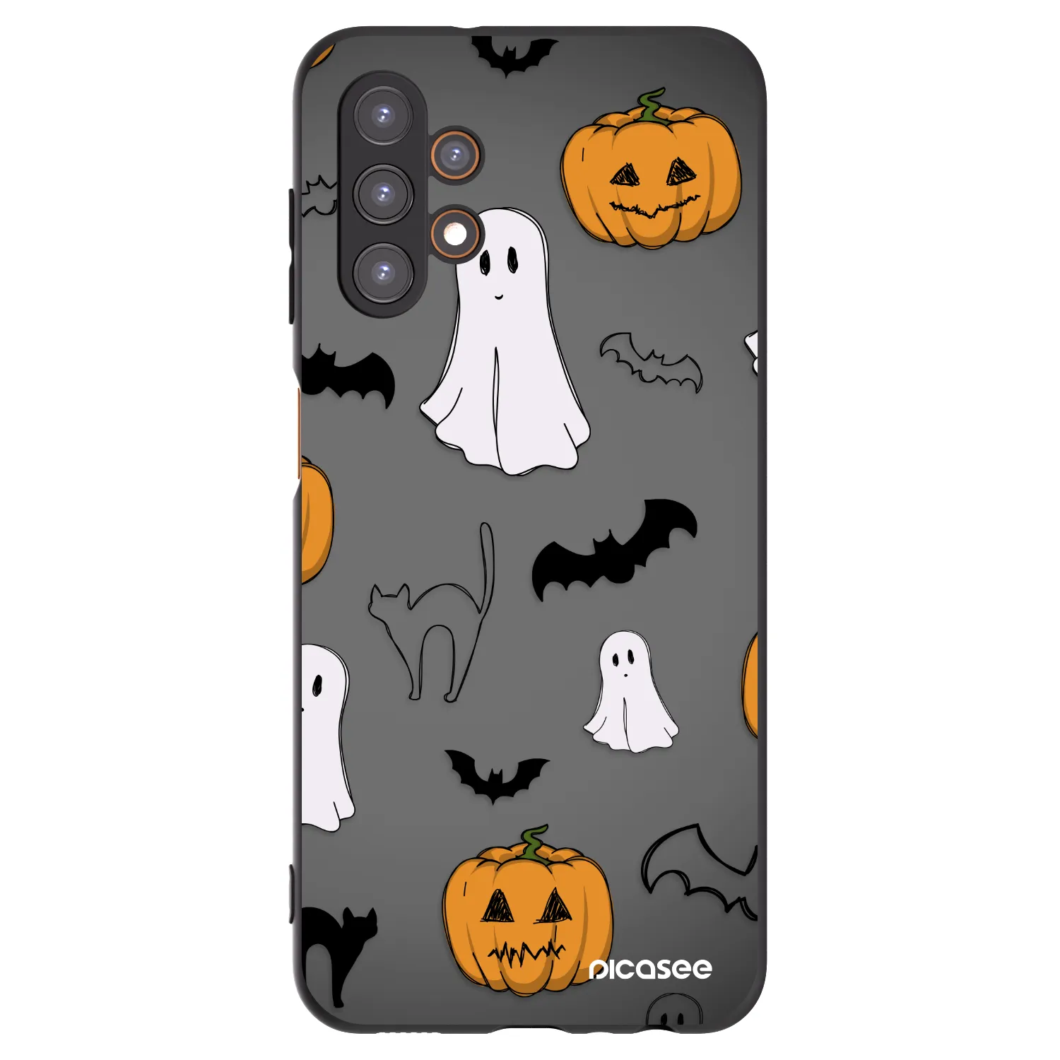 Picasee crna silikonska maskica za Samsung Galaxy A13 5G - Spooky crew
