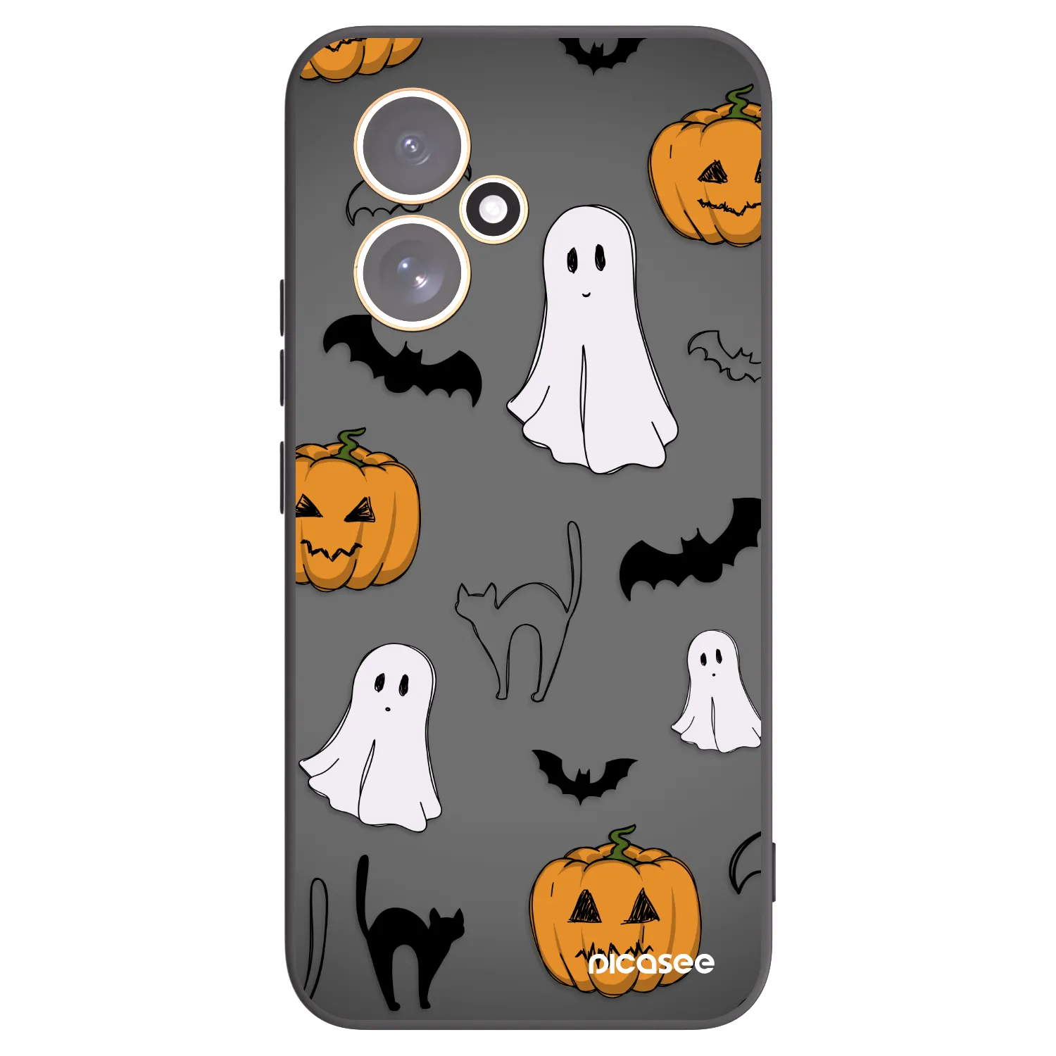Picasee crna silikonska maskica za Honor 400 5G - Spooky crew
