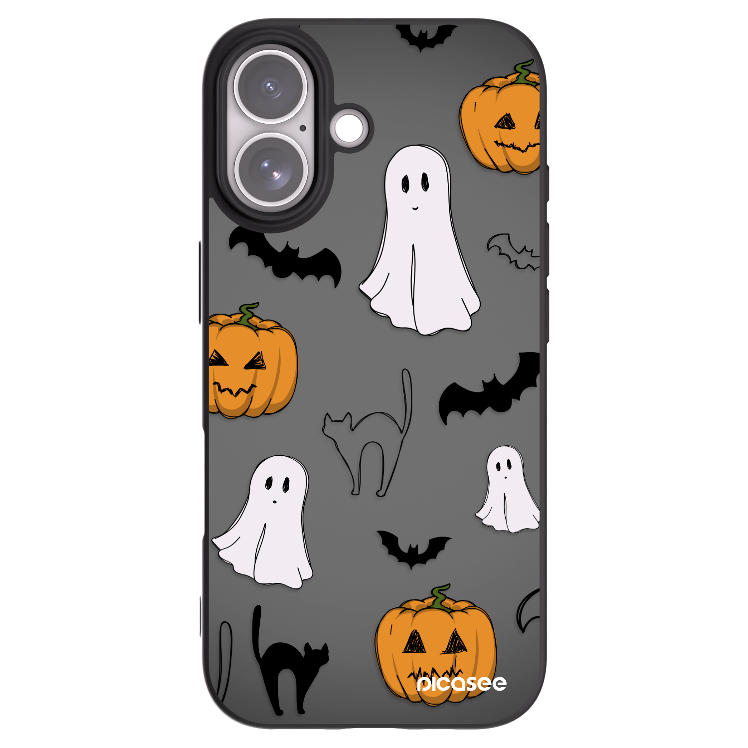 Picasee crna silikonska maskica za Apple iPhone 17 - Spooky crew
