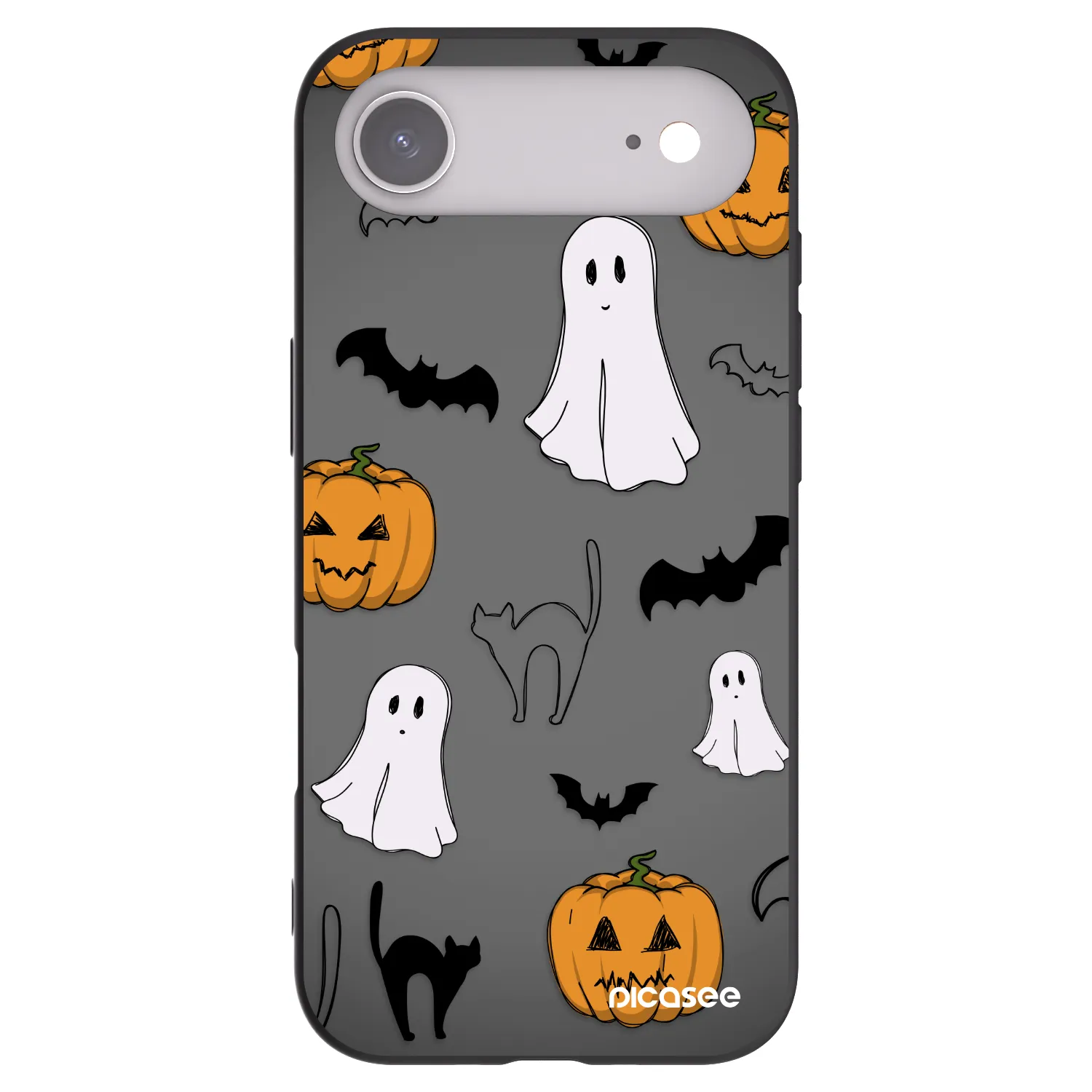 Picasee crna silikonska maskica za Apple iPhone Air - Spooky crew
