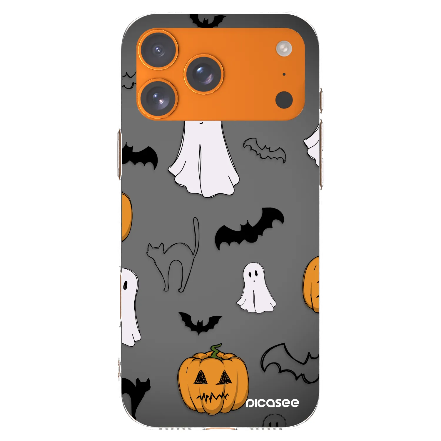 Picasee silikonska prozirna maskica za Apple iPhone 17 Pro Max - Spooky crew