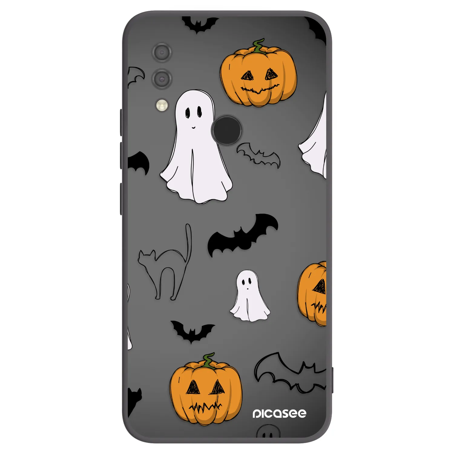 Picasee crna silikonska maskica za Xiaomi Redmi 7 - Spooky crew