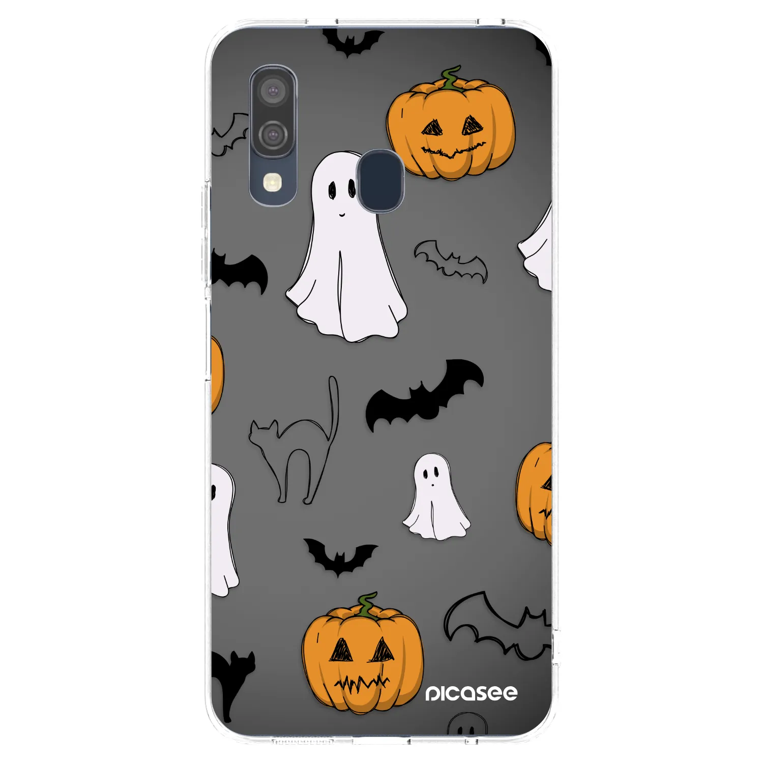 Picasee silikonska prozirna maskica za Samsung Galaxy A40 A405F - Spooky crew