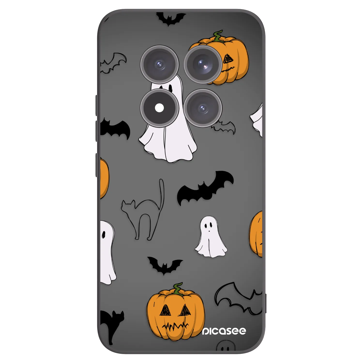 Picasee crna silikonska maskica za Xiaomi Redmi Note 15 Pro+ - Spooky crew