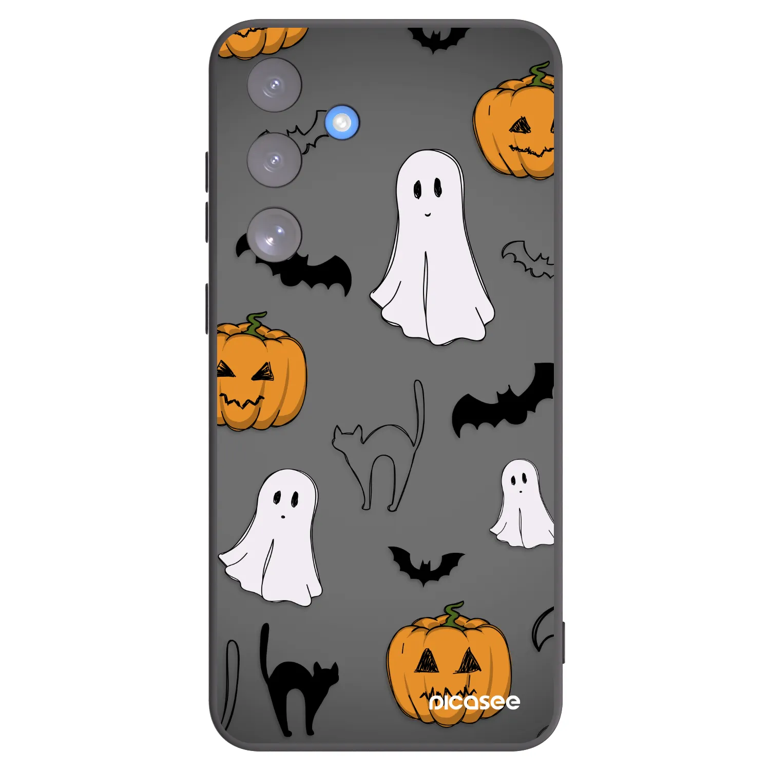 Picasee crna silikonska maskica za Samsung Galaxy S25 FE 5G - Spooky crew