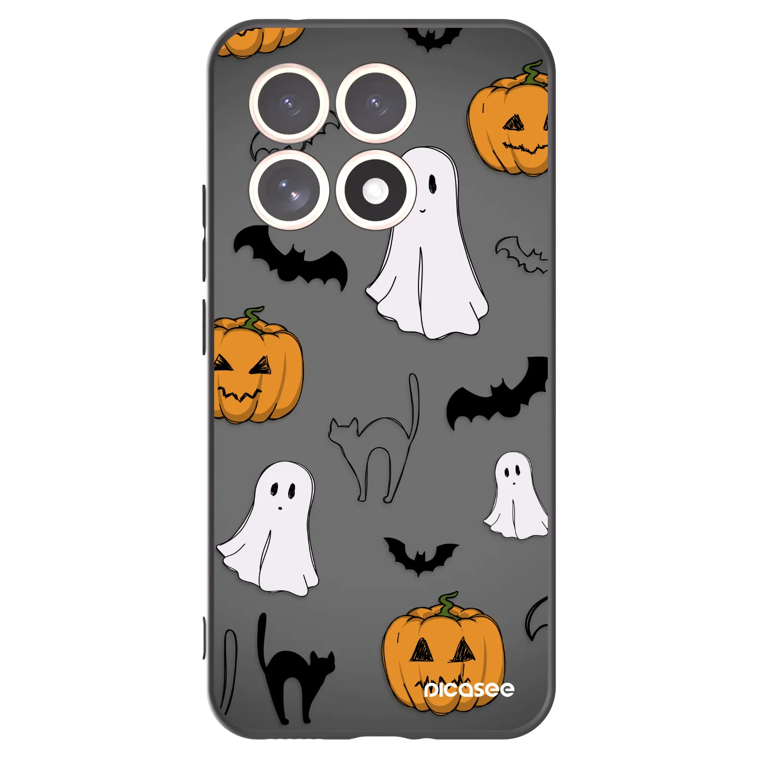 Picasee crna silikonska maskica za Xiaomi 15T - Spooky crew
