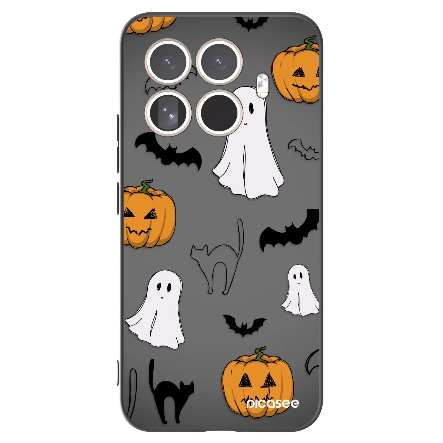 Picasee crna silikonska maskica za Xiaomi 15T Pro - Spooky crew