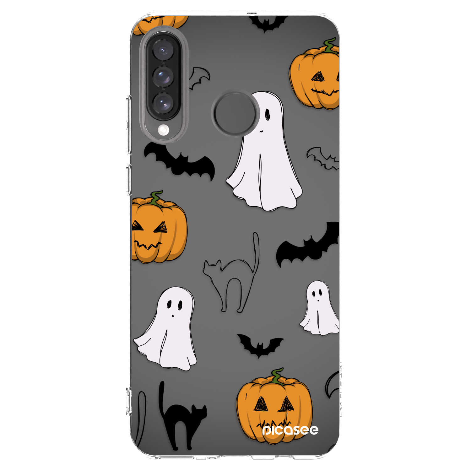Picasee silikonska prozirna maskica za Huawei P30 Lite - Spooky crew