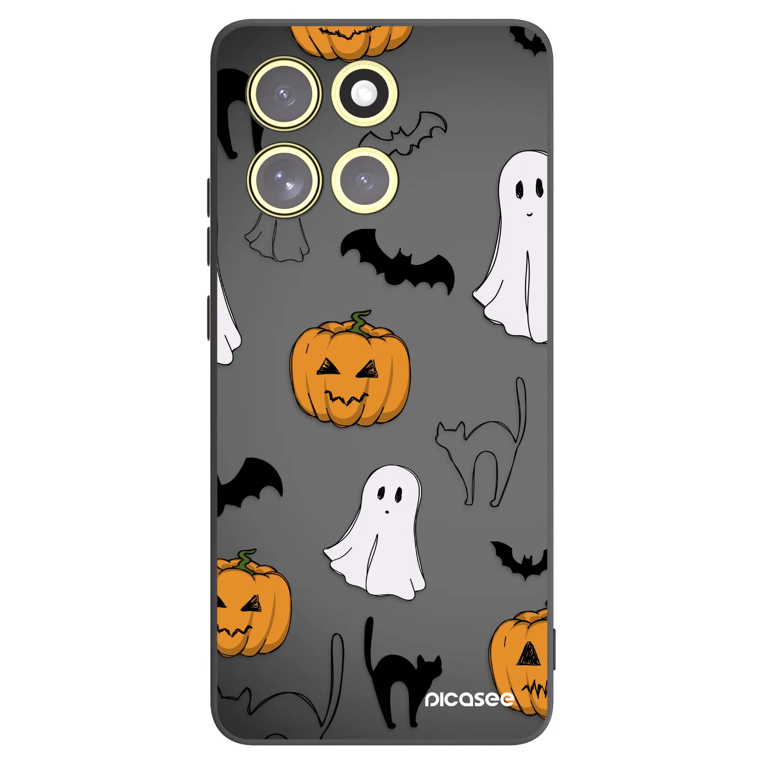 Picasee crna silikonska maskica za Motorola Moto G86 Power 5G - Spooky crew