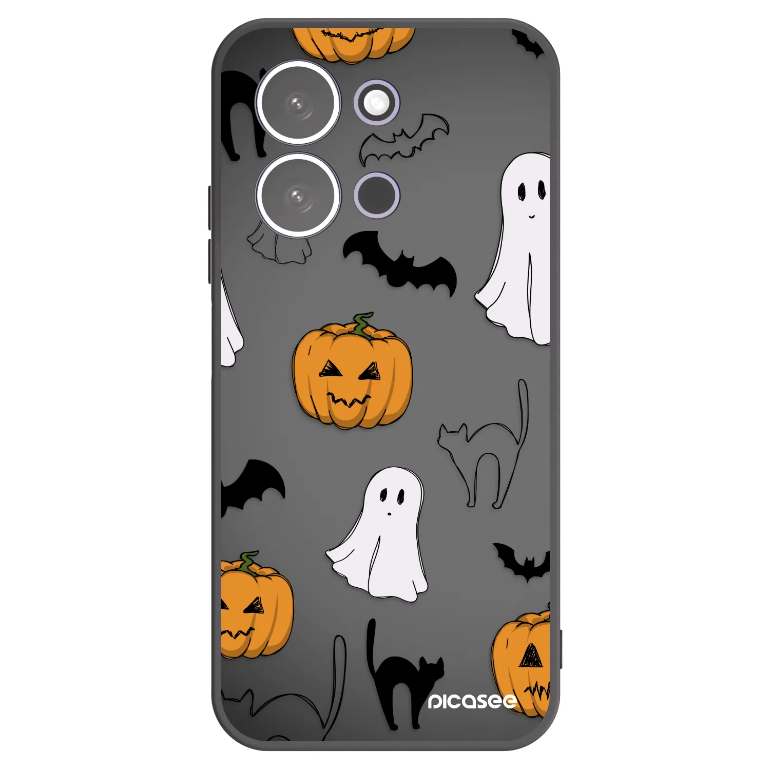 Picasee crna silikonska maskica za Xiaomi Redmi 15C 5G - Spooky crew
